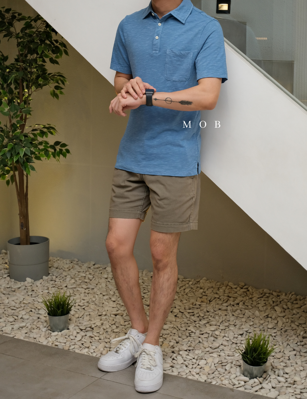 GFPS07002F Basic Polo Tee Sea Blue 