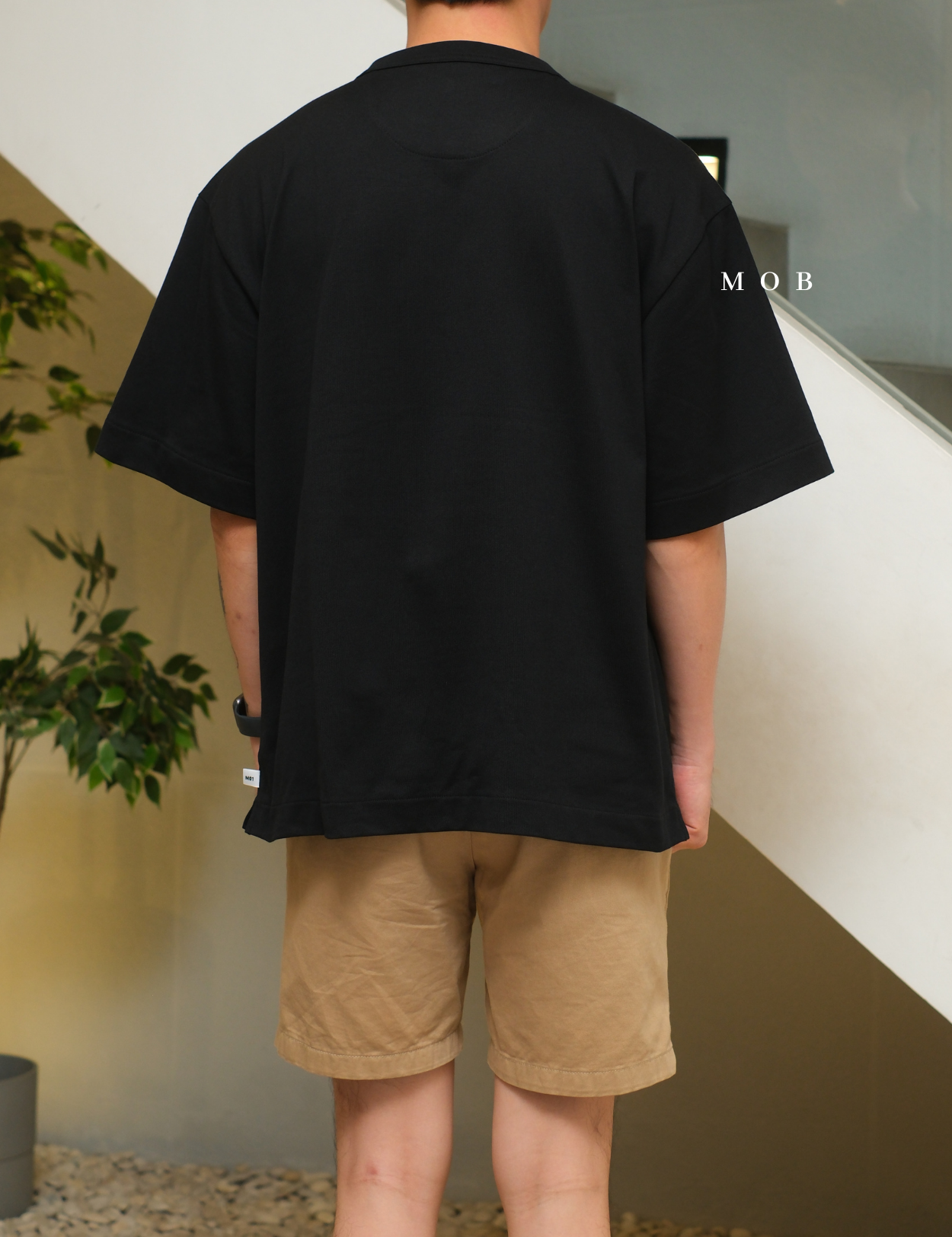 MODSST01011 Relaxed Perspective Graphic SS Tee Black