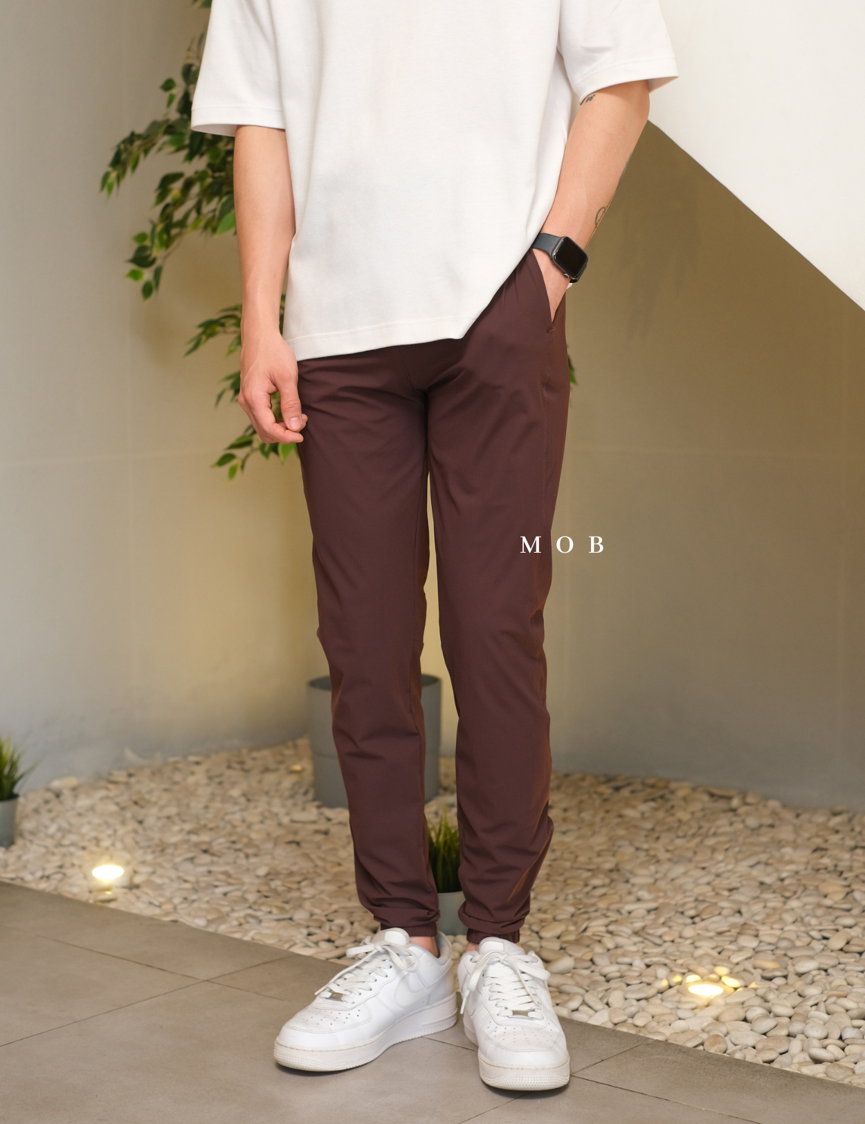 AIMPT02003 Track Jogger Pants Maroon