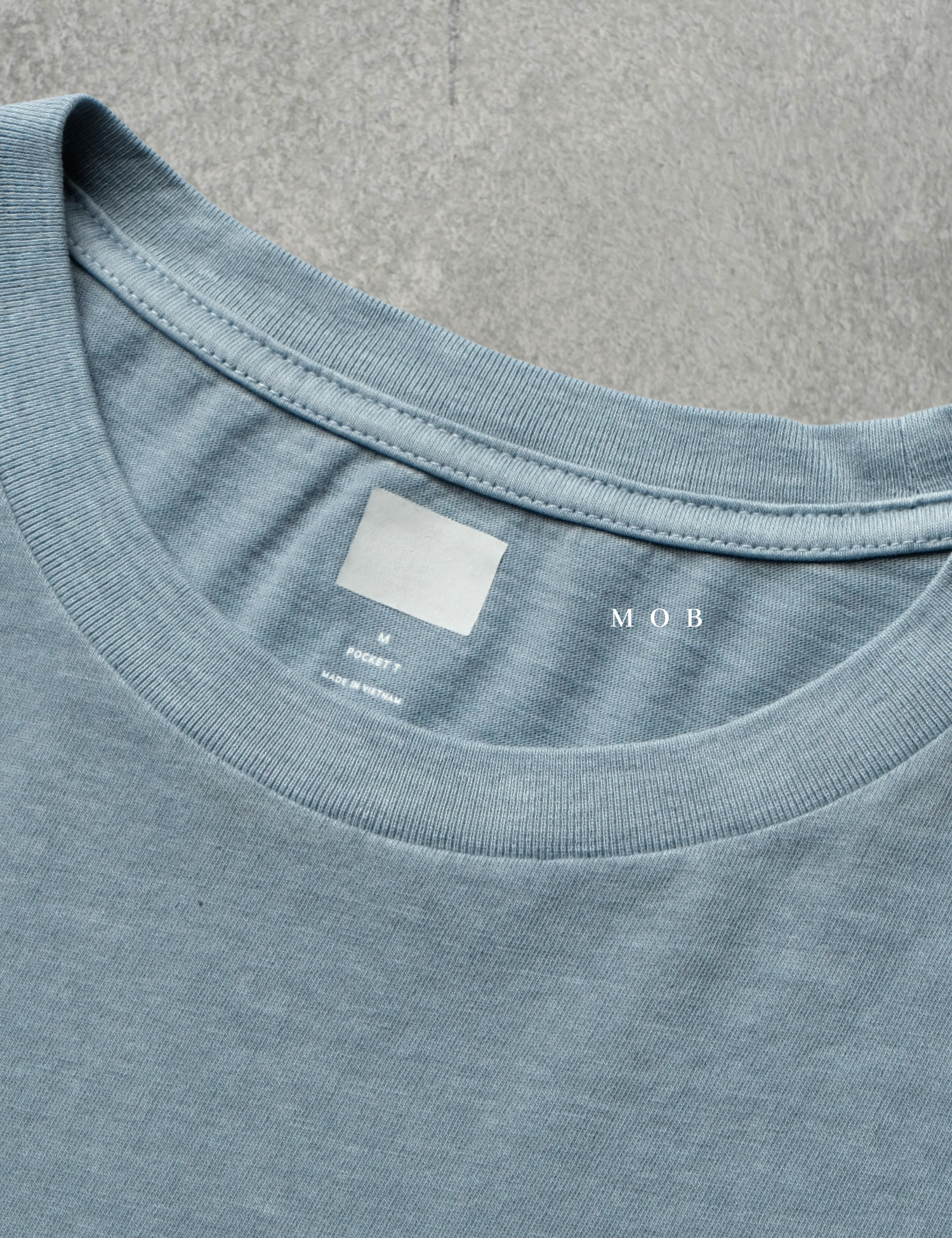GPSST1001A Basic Pocket Tee Pearl Blue Grey