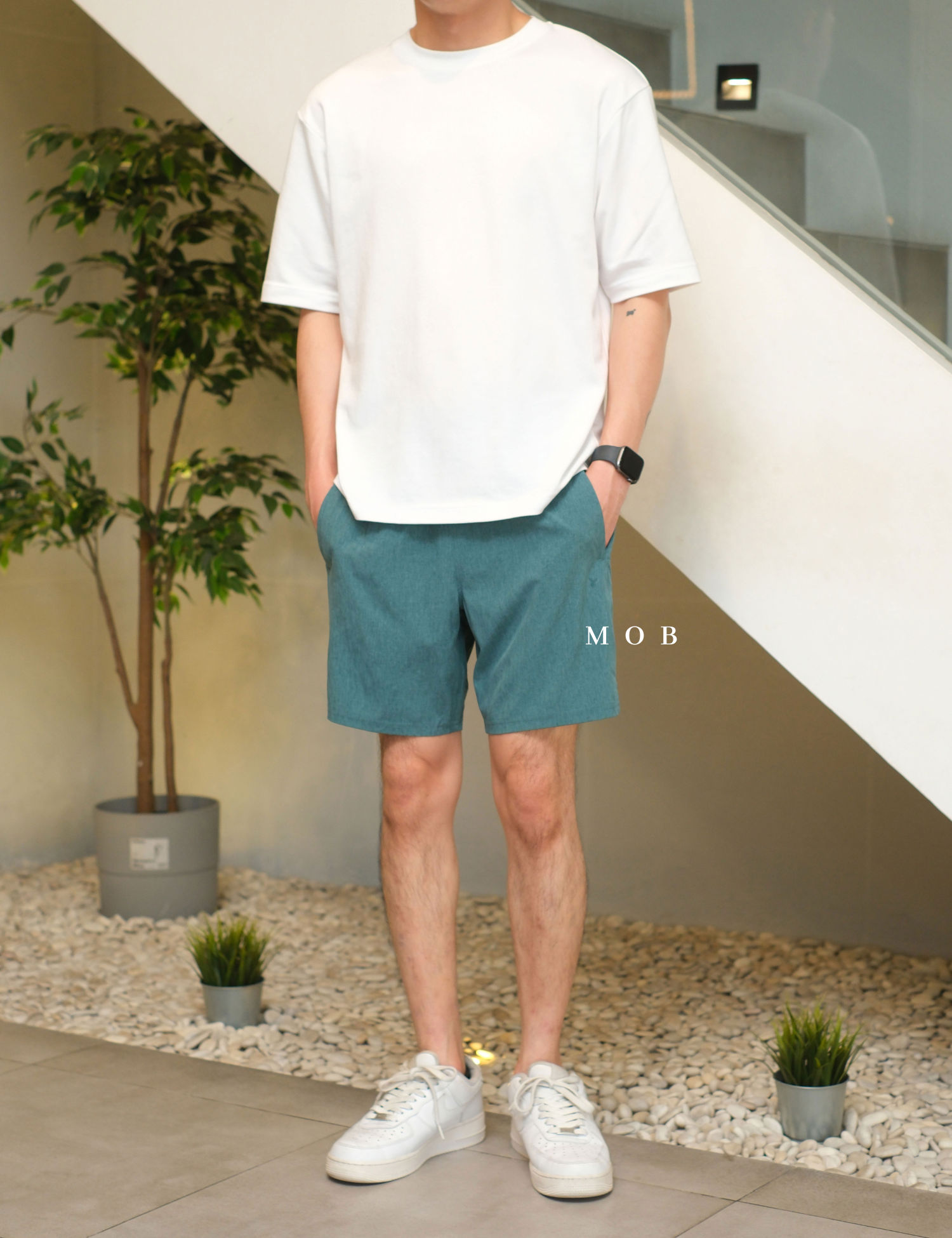 ONV02ASR001-001 Essential Woven Workout 7" Shorts Slate Green (M ONLY)
