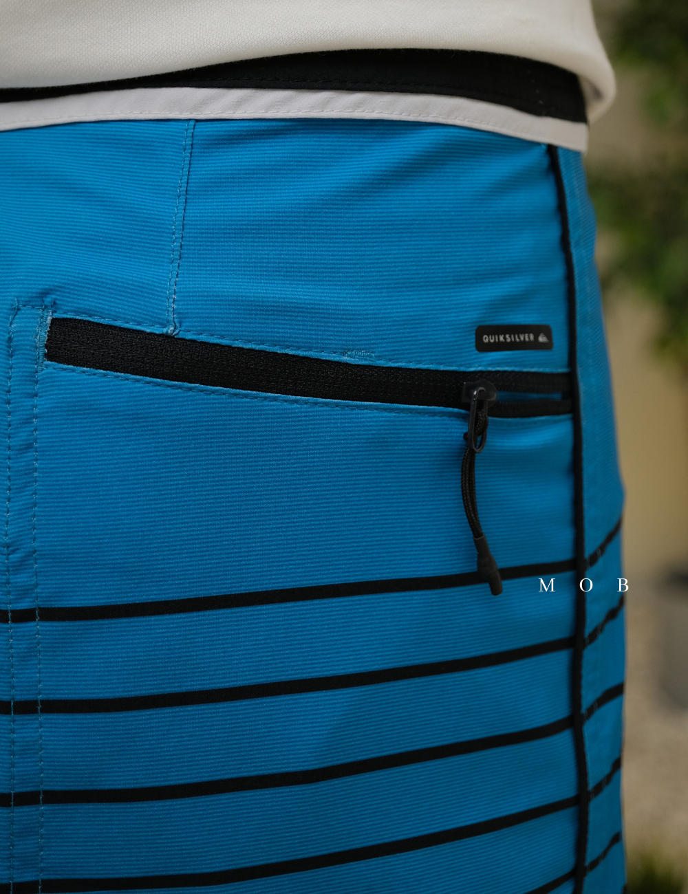 QSBS03001C Highline Blue Seafoam Green Stripe 20" Boardshorts