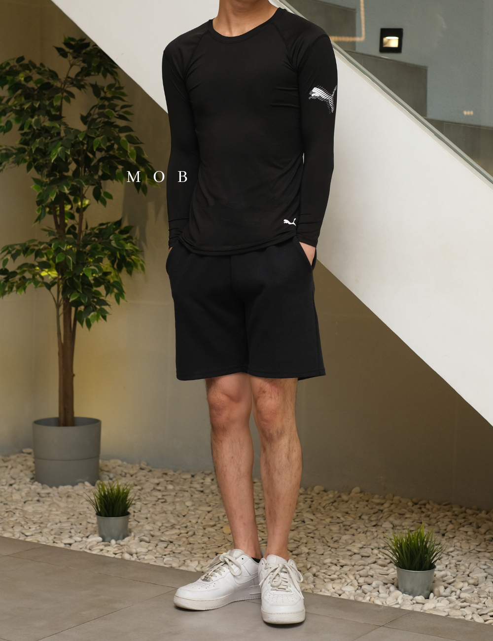 PMBL02001C Warmcell Baselayer Hands Logo Black