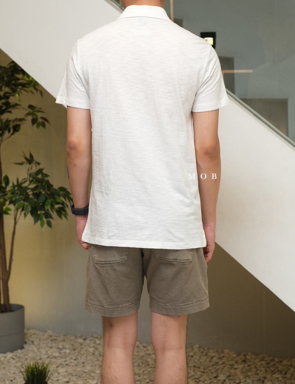 GPPS02003 Lived-In Polo SS Shirt White
