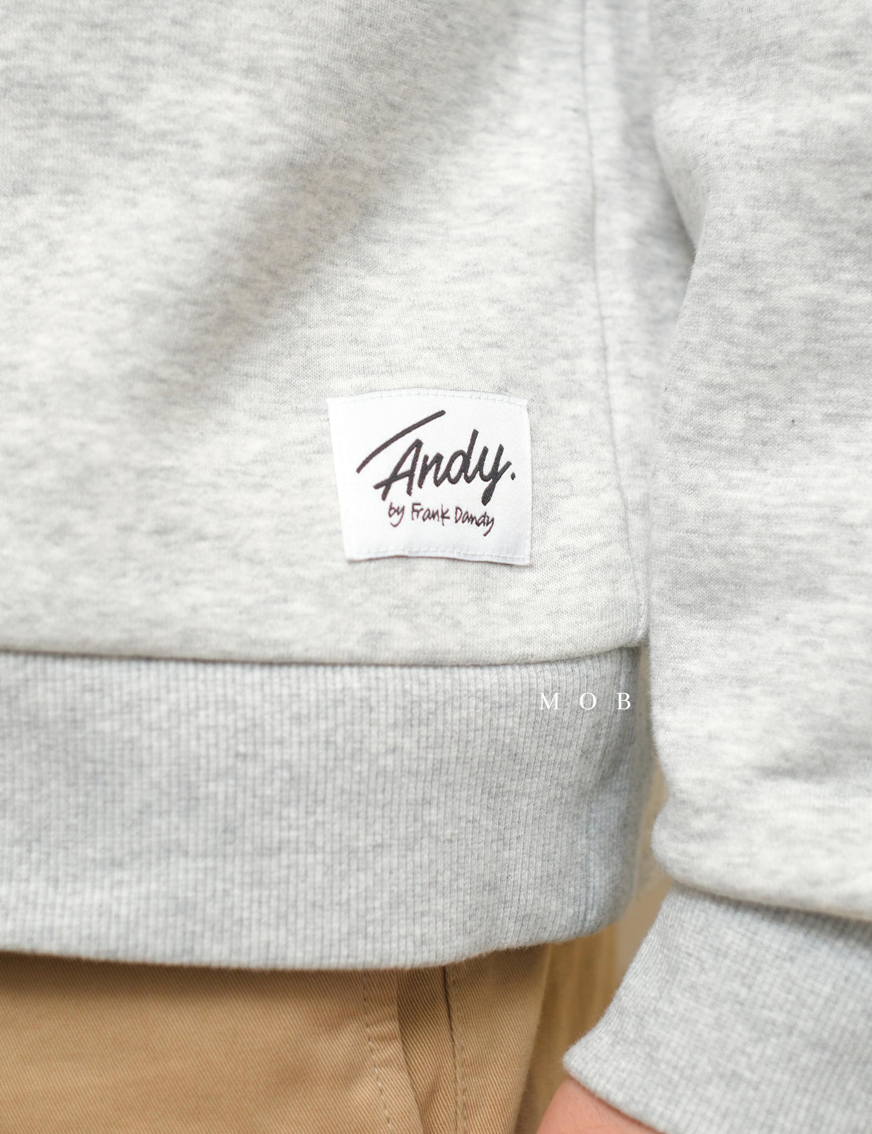 ANDSW01003 Basic SWEATSHIRT Light Grey