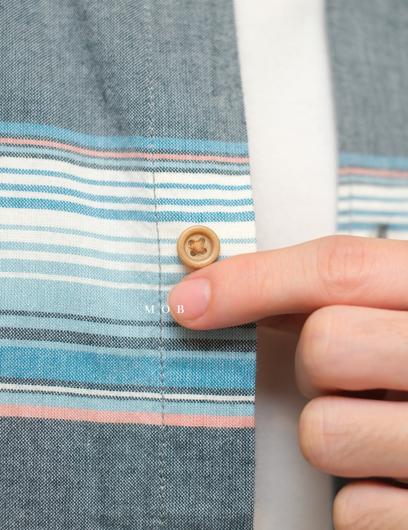 STCSSS01003A Mainland Woven SS Shirt Grey Tosca Stripe