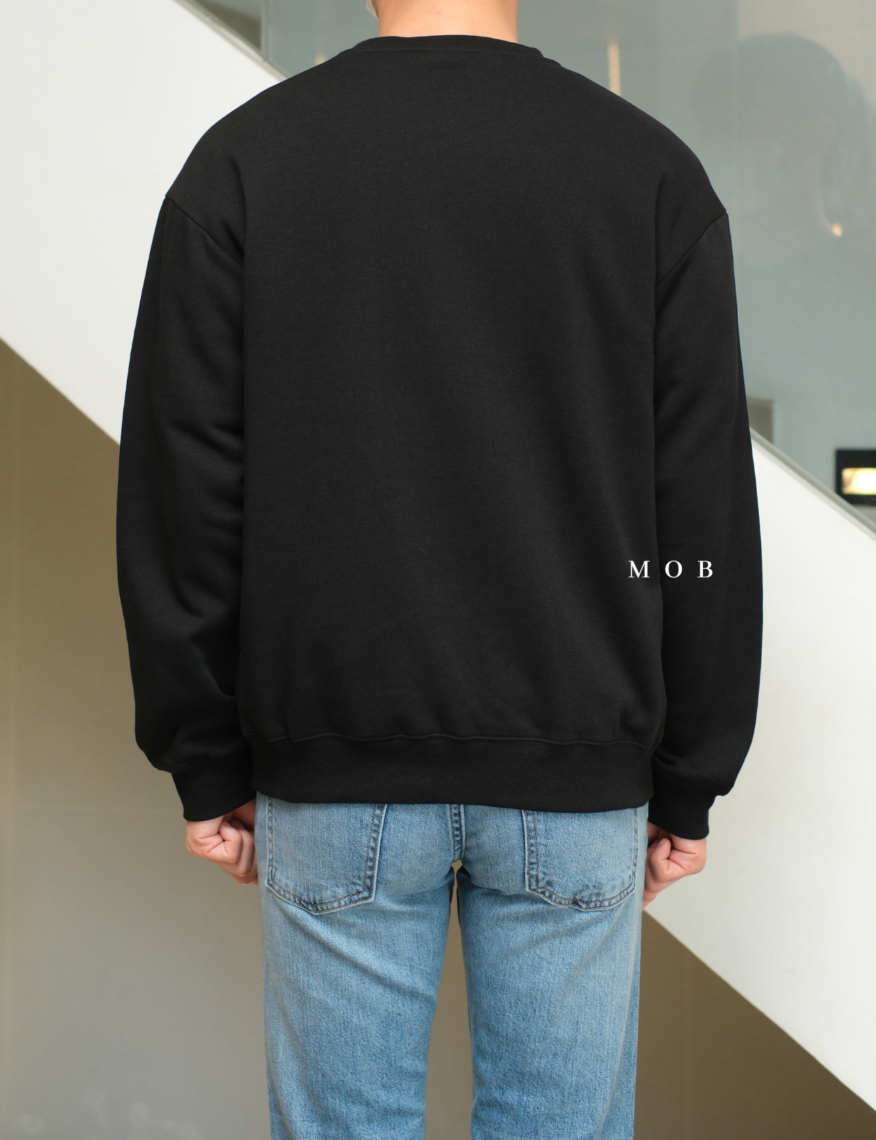 HMSW04003 Loose Fit Sweatshirt Black