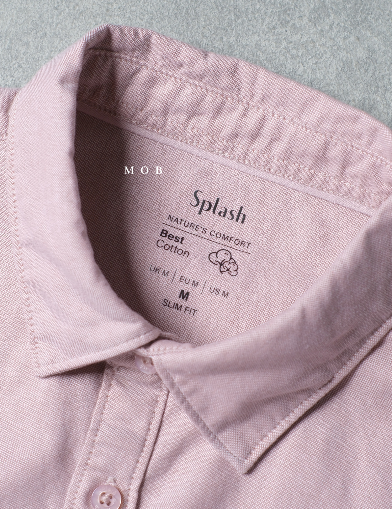 SPLLSS02001 Nature Comfort Slim LS Shirt Pink
