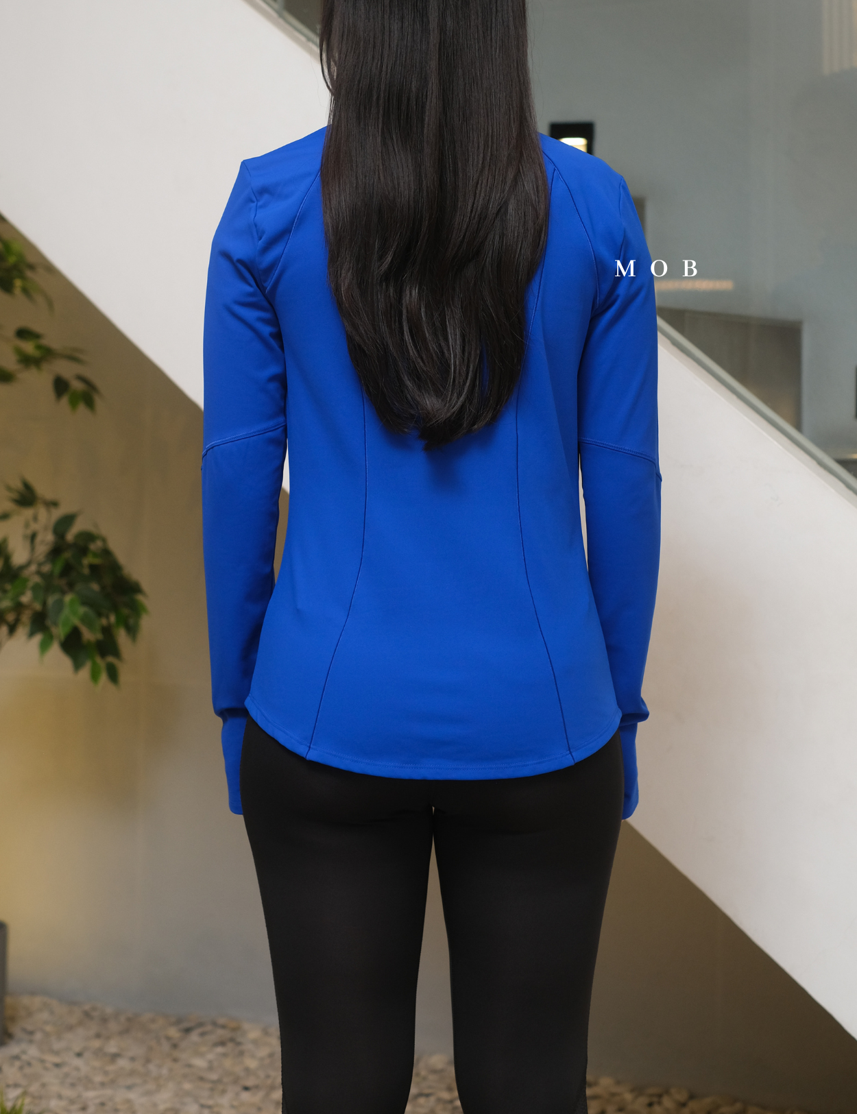 SPYJ02001B Active Zip Up Jacket Blue