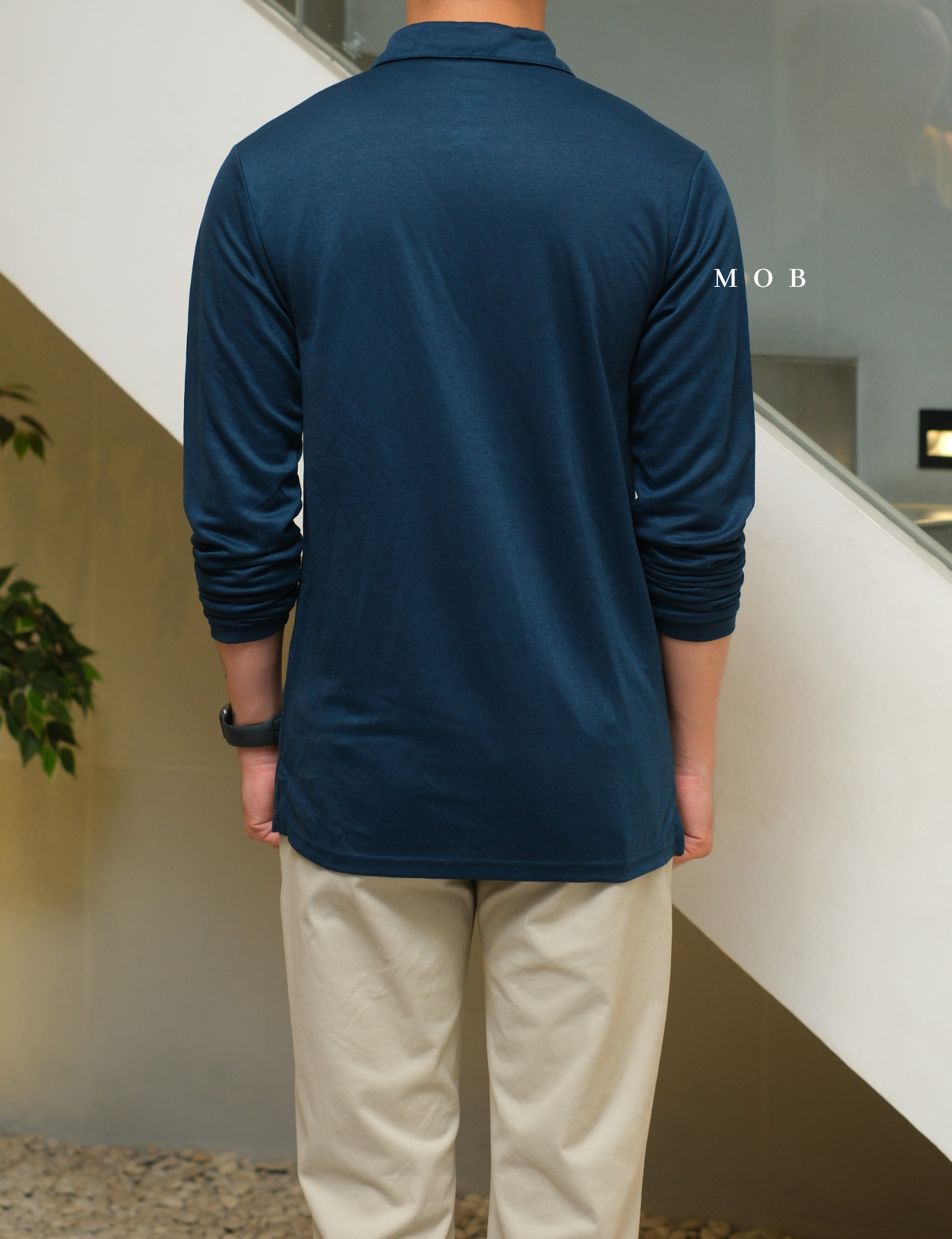 APTPLS01002 Premier Flex LS Polo Navy