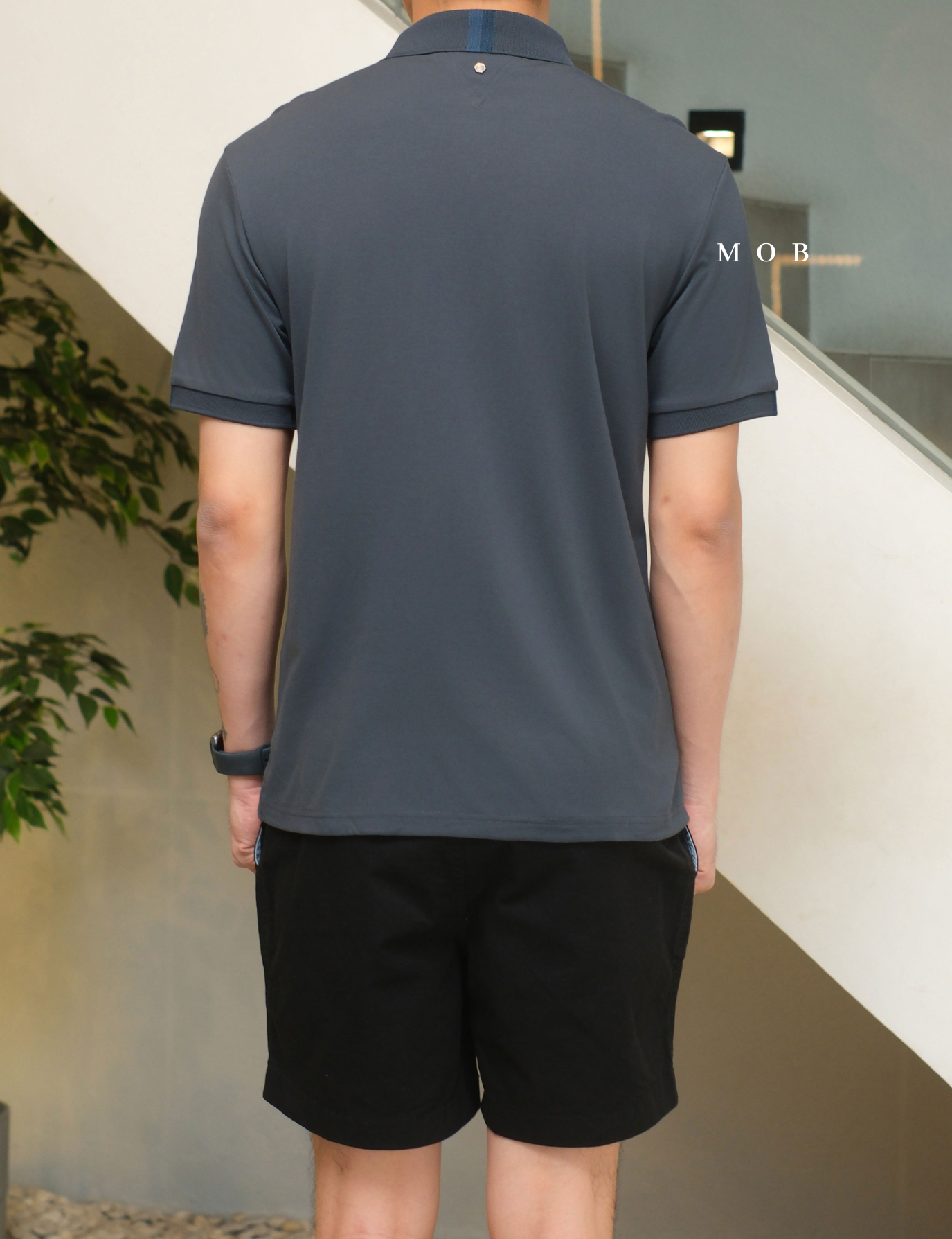 MIL01SSP001-002 Performance SS Polo Midnight Slate