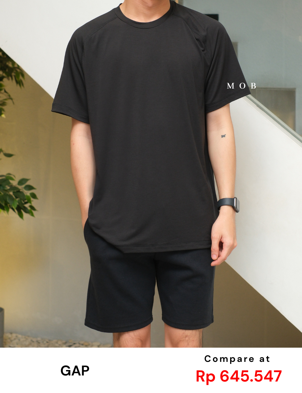 GPSST2103 Active SS Tee Black