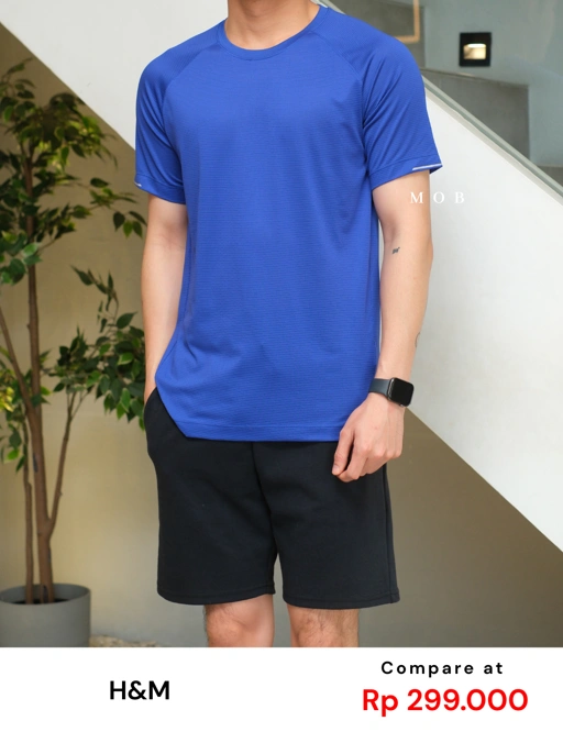 Image of HMSST03004 Sport Running DryMove SS Tee Blue