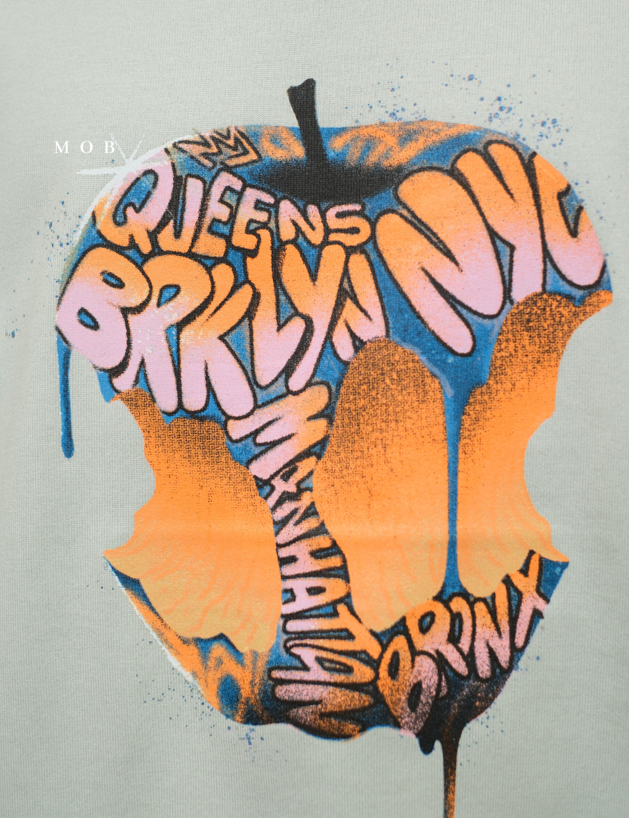 MODSST01012 Relaxed Queen Brooklyn NYC SS Tee Sage