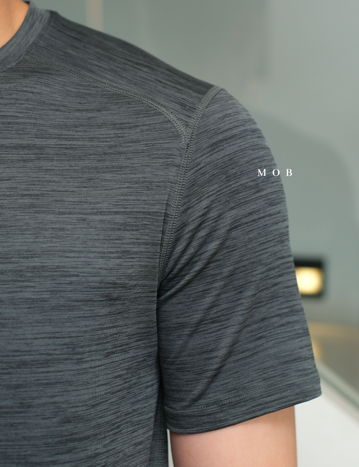 HMSST03003A Muscle Fit DryMove SS Tee Grey Green Misty
