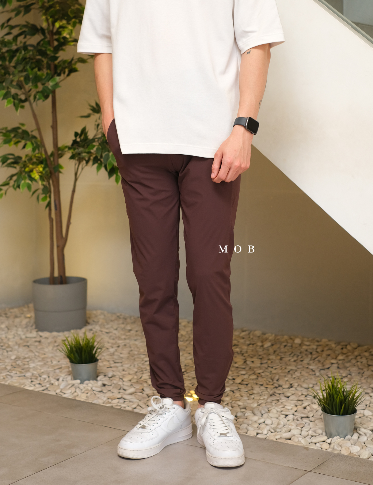 AIMPT02003 Track Jogger Pants Maroon