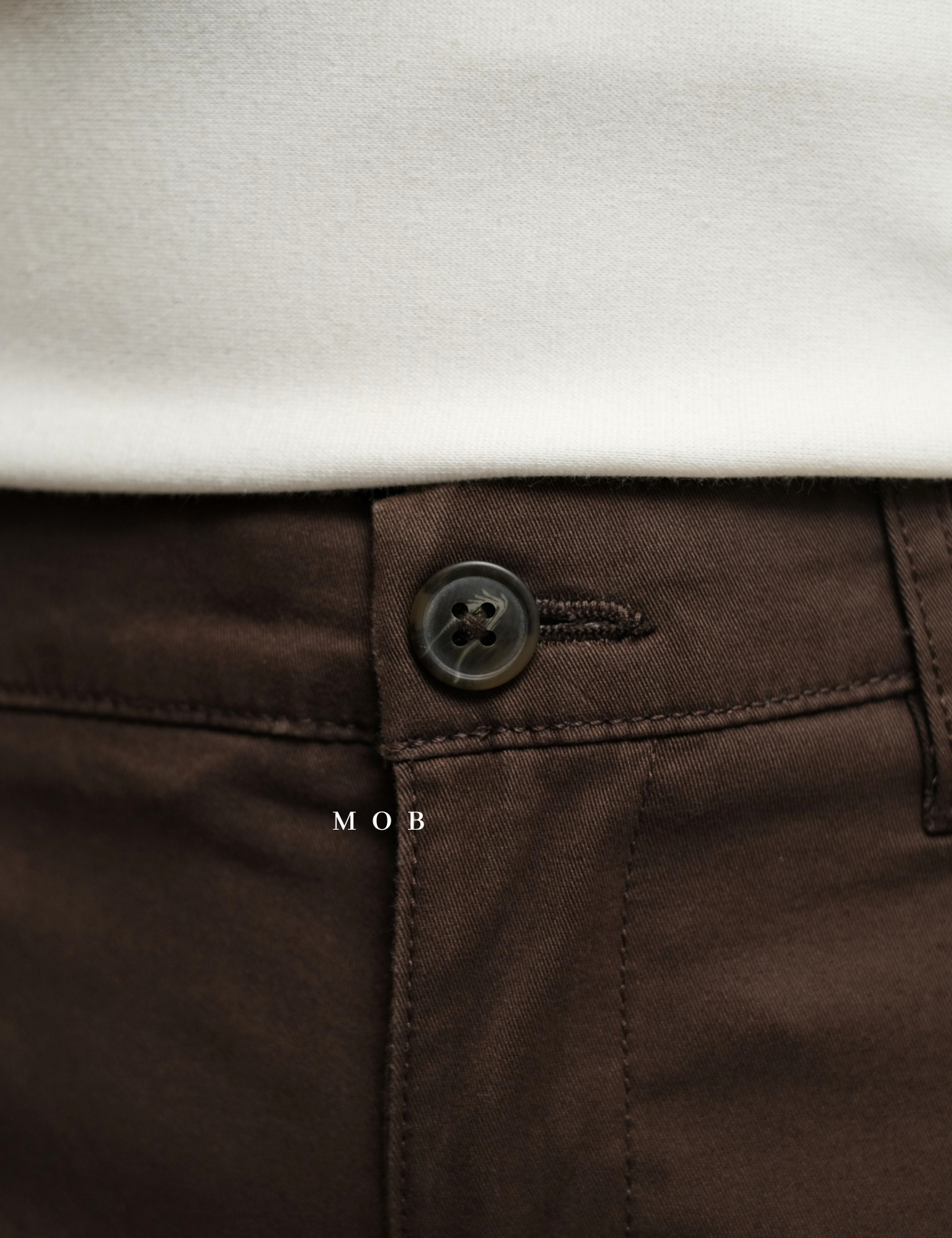 GTPT07002 Slim Stretch Chino Pants Dark Brown 