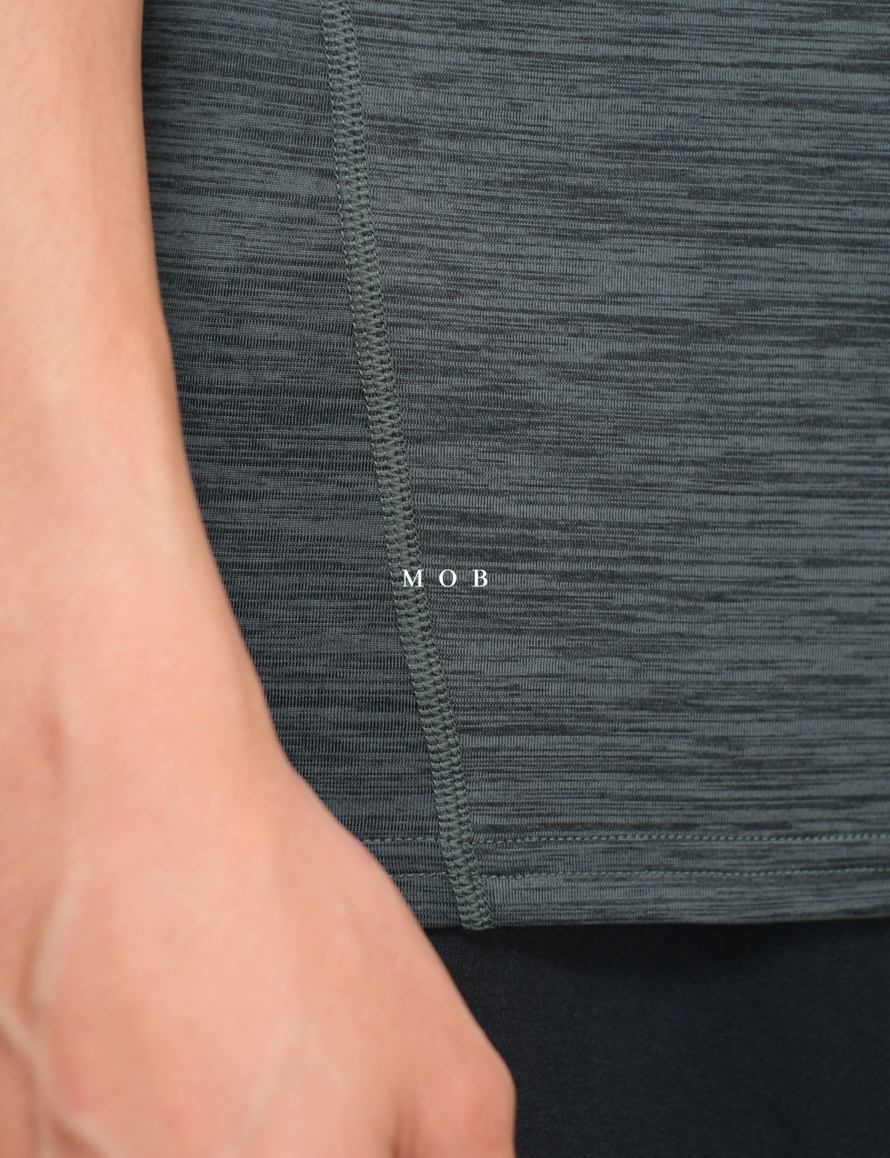 HMSST03003A Muscle Fit DryMove SS Tee Grey Green Misty
