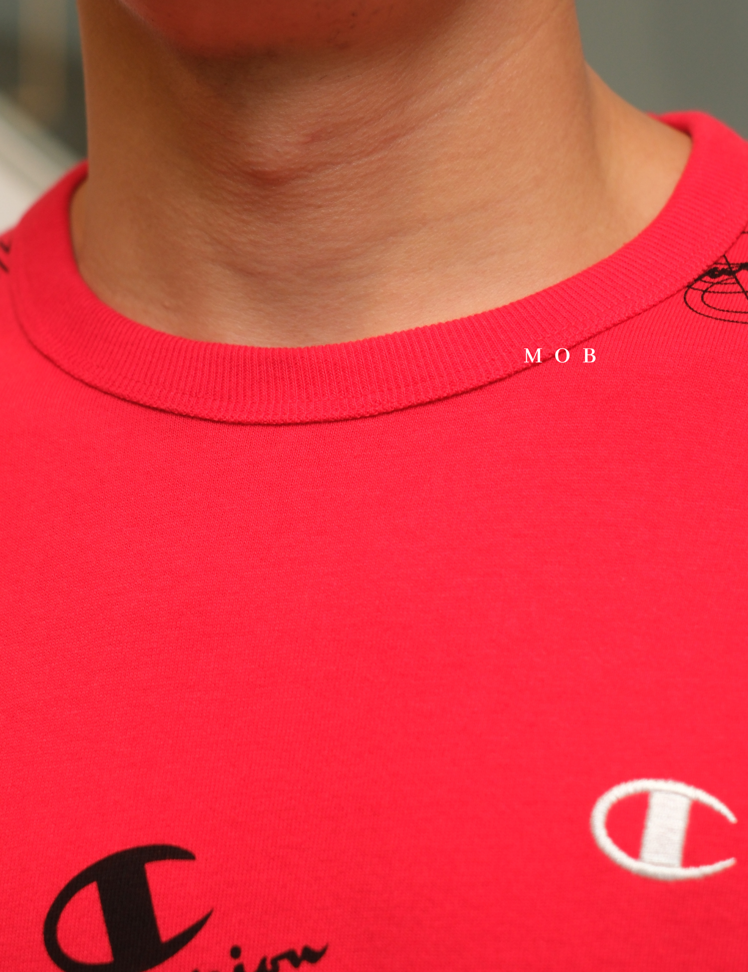 CHMPSST2022 All Over Logo SS Tee Red