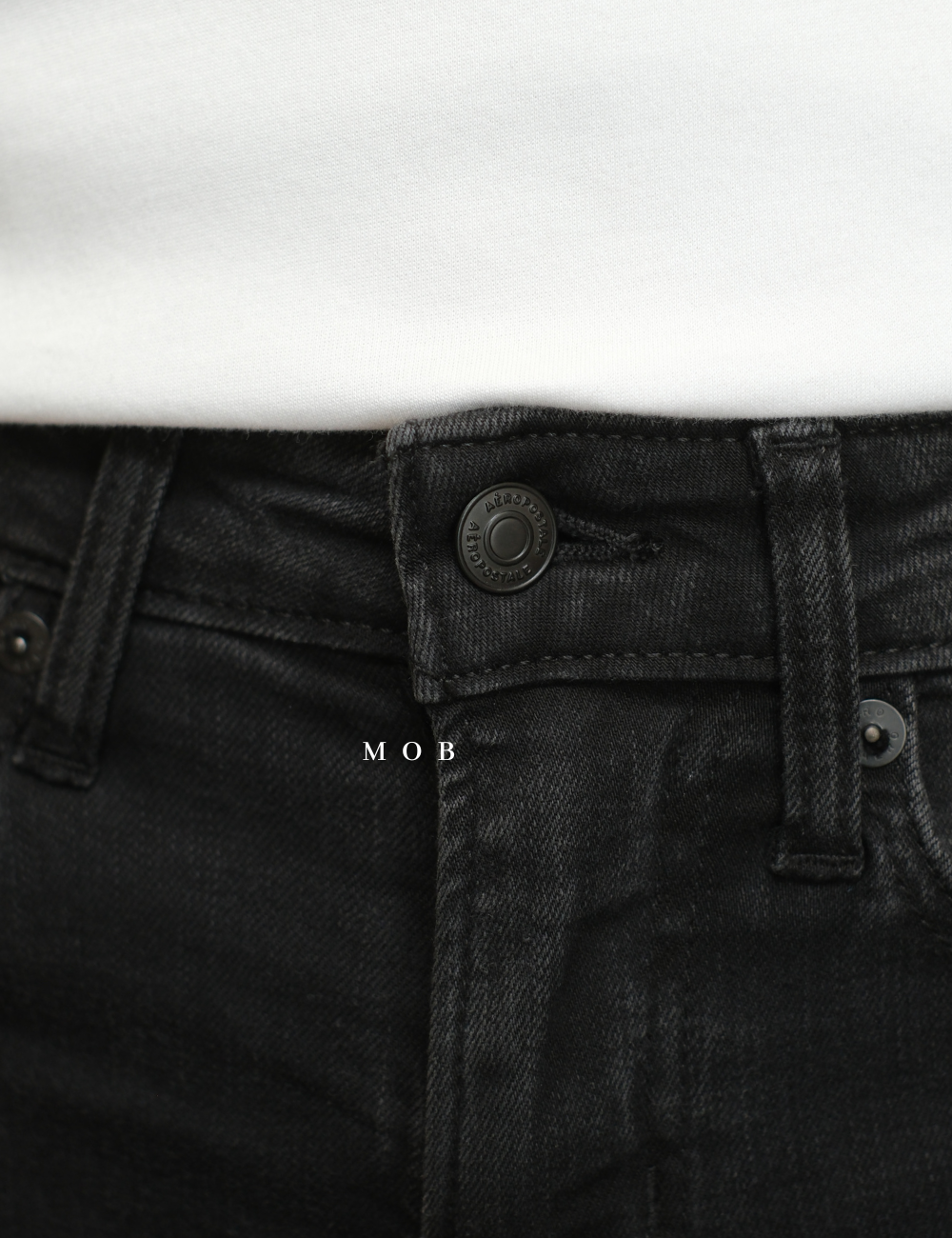 ARPT1301 Super Skinny Premium Ripped Jeans Black Wash