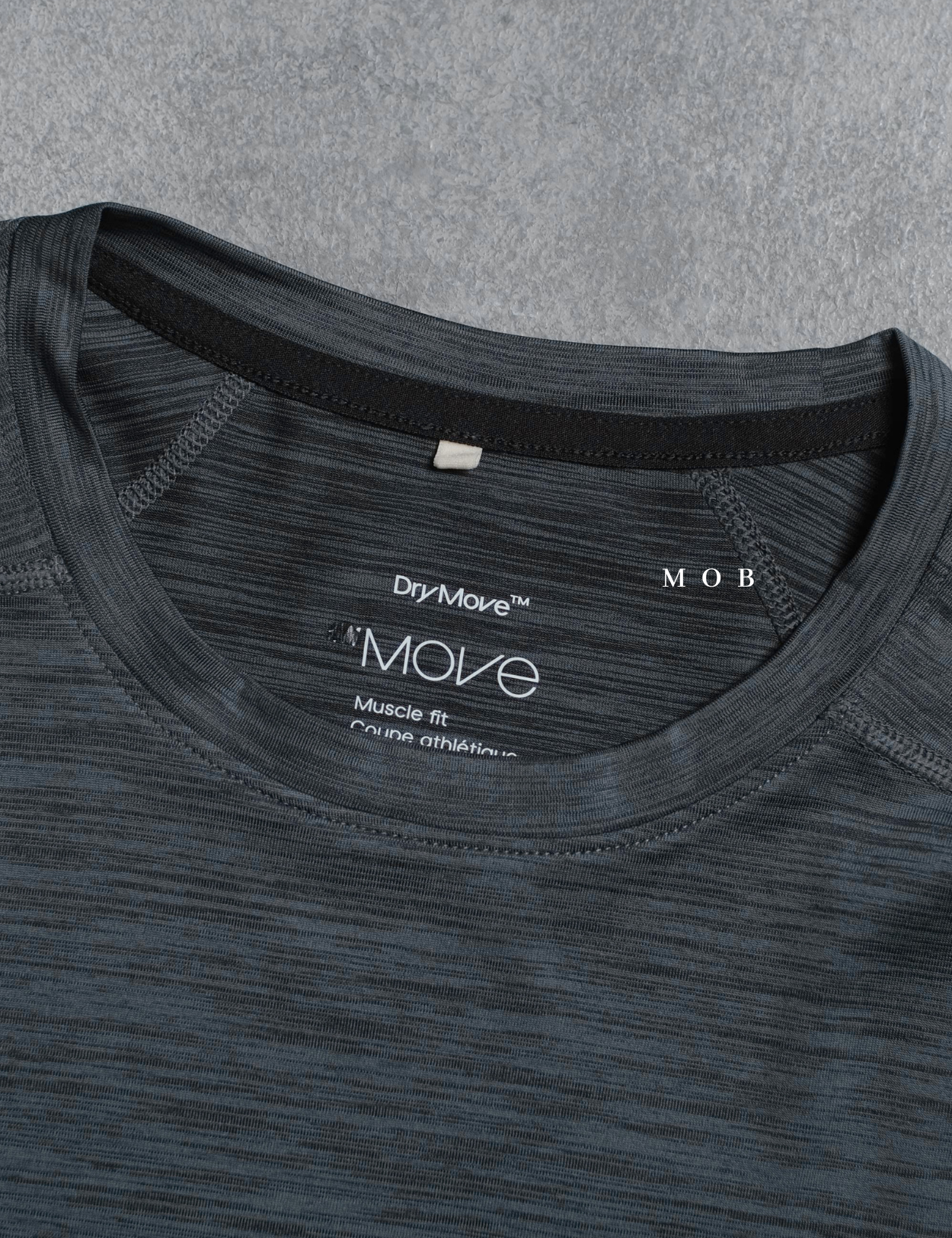 HMSST03003A Muscle Fit DryMove SS Tee Grey Green Misty