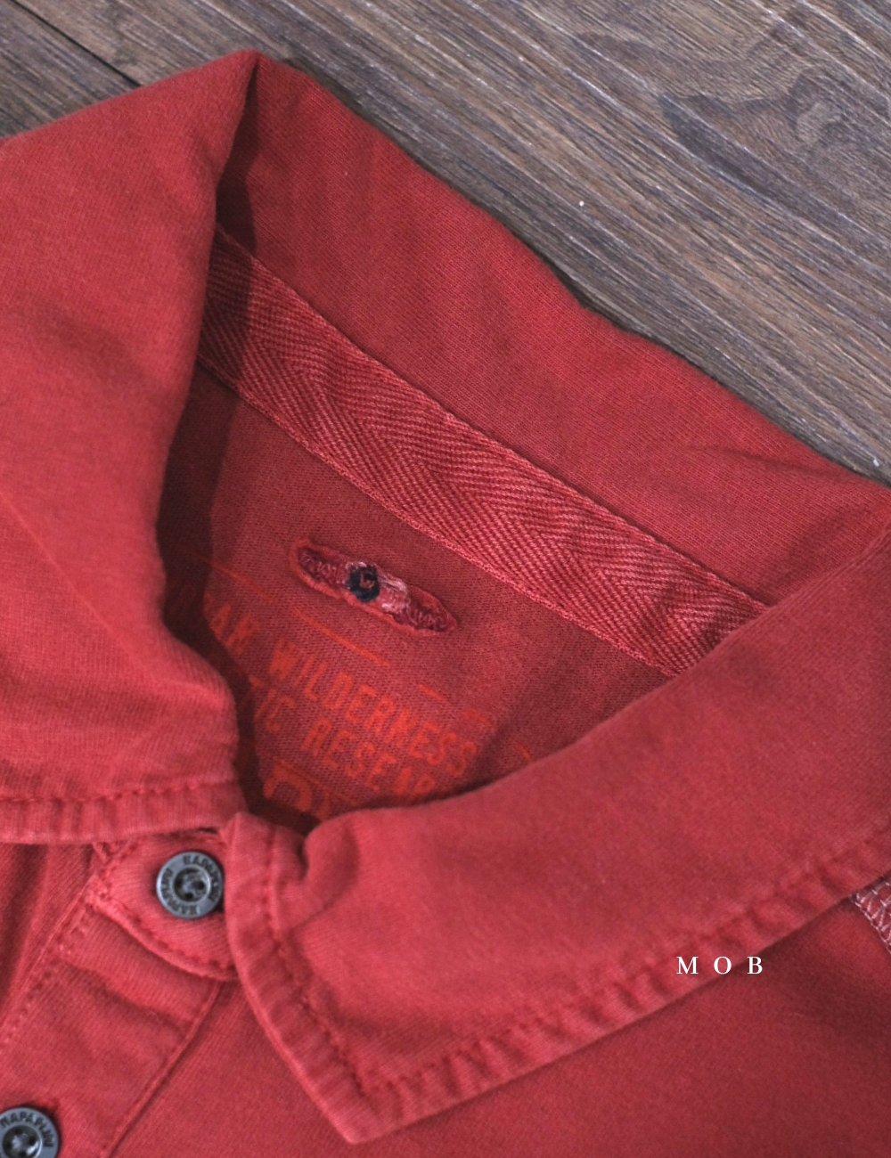 NPJPLS01002A Pocket Polo LS Terracotta