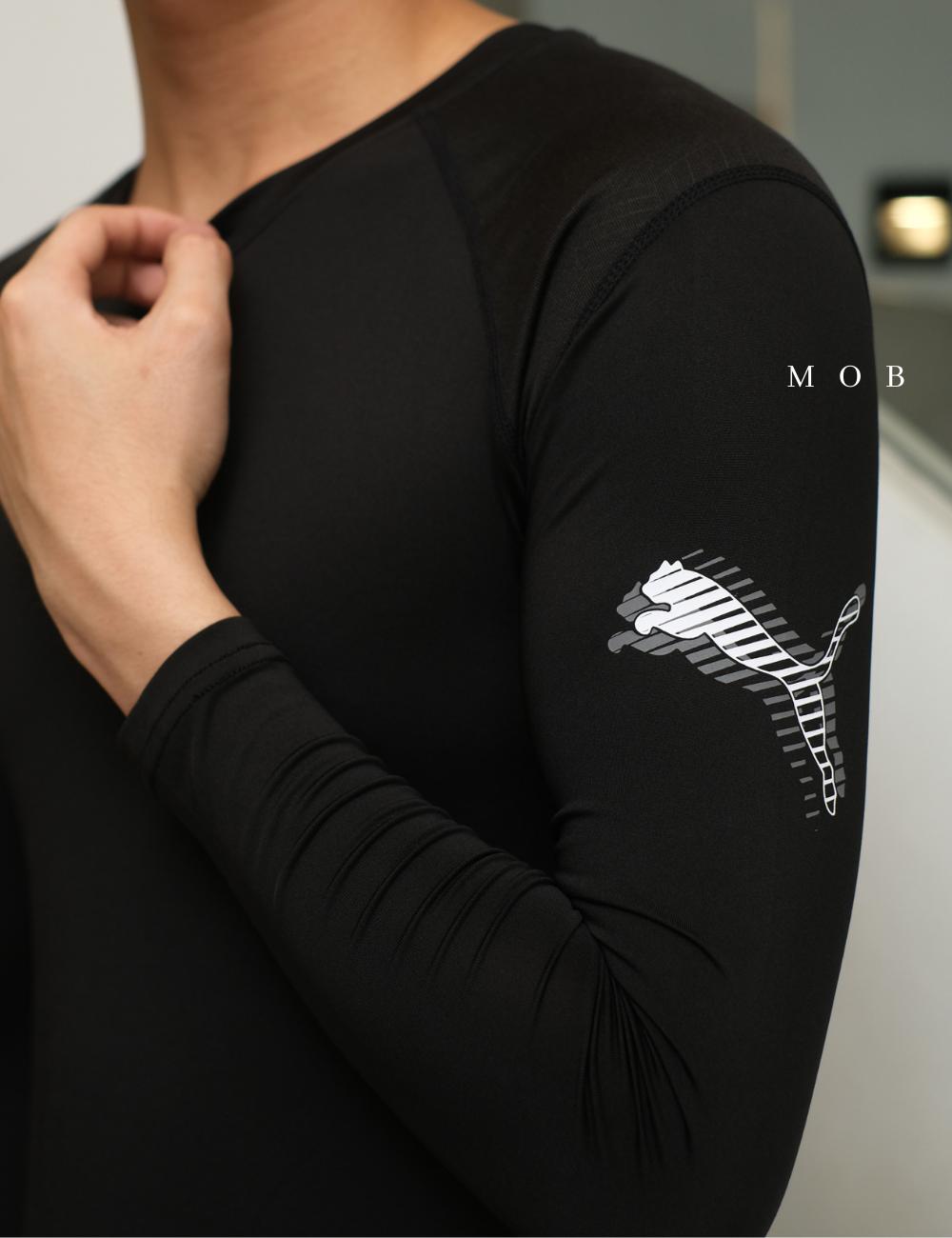 PMBL02001C Warmcell Baselayer Hands Logo Black