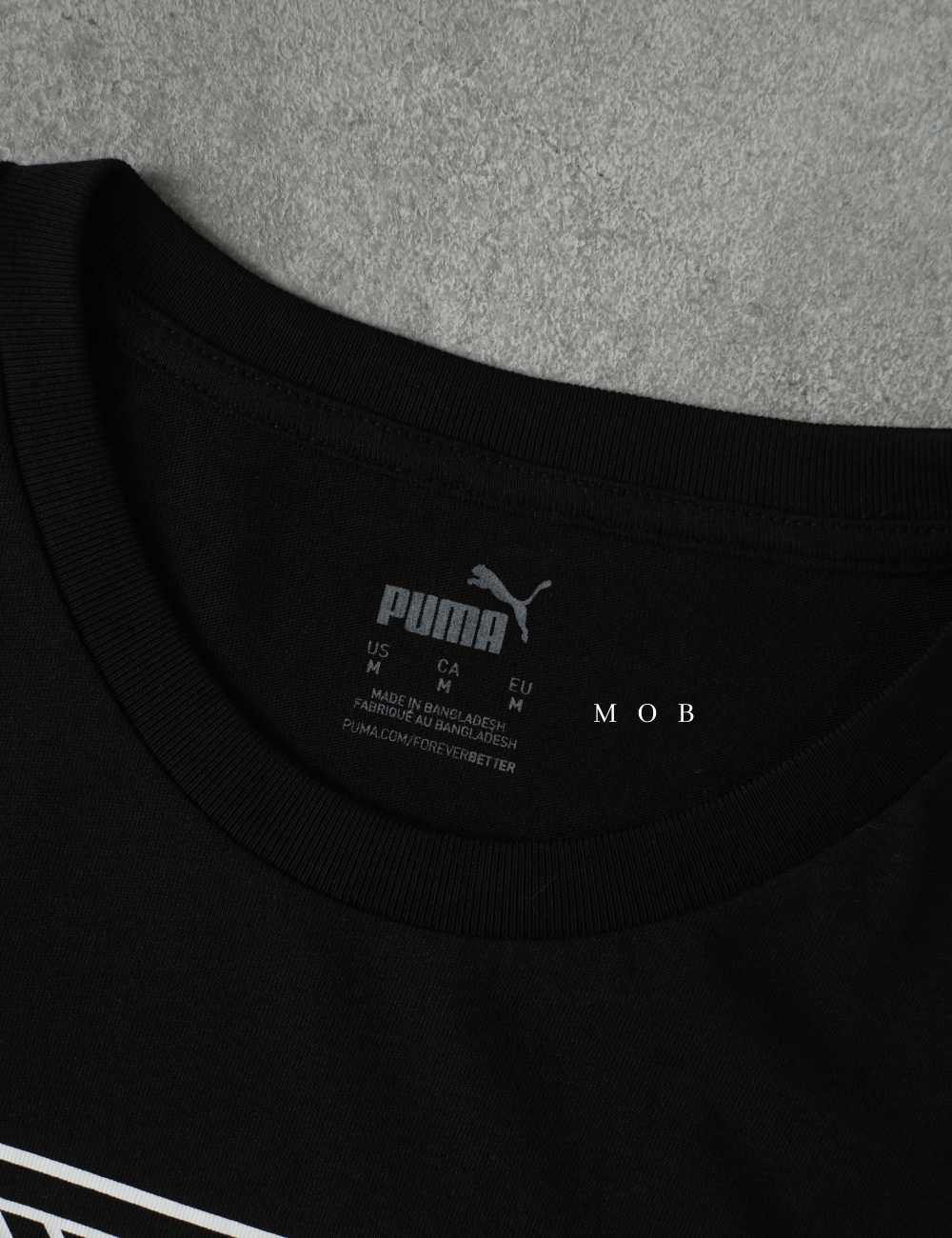 PMSST09012A Jumping Cat Box Script Logo SS Tee Black