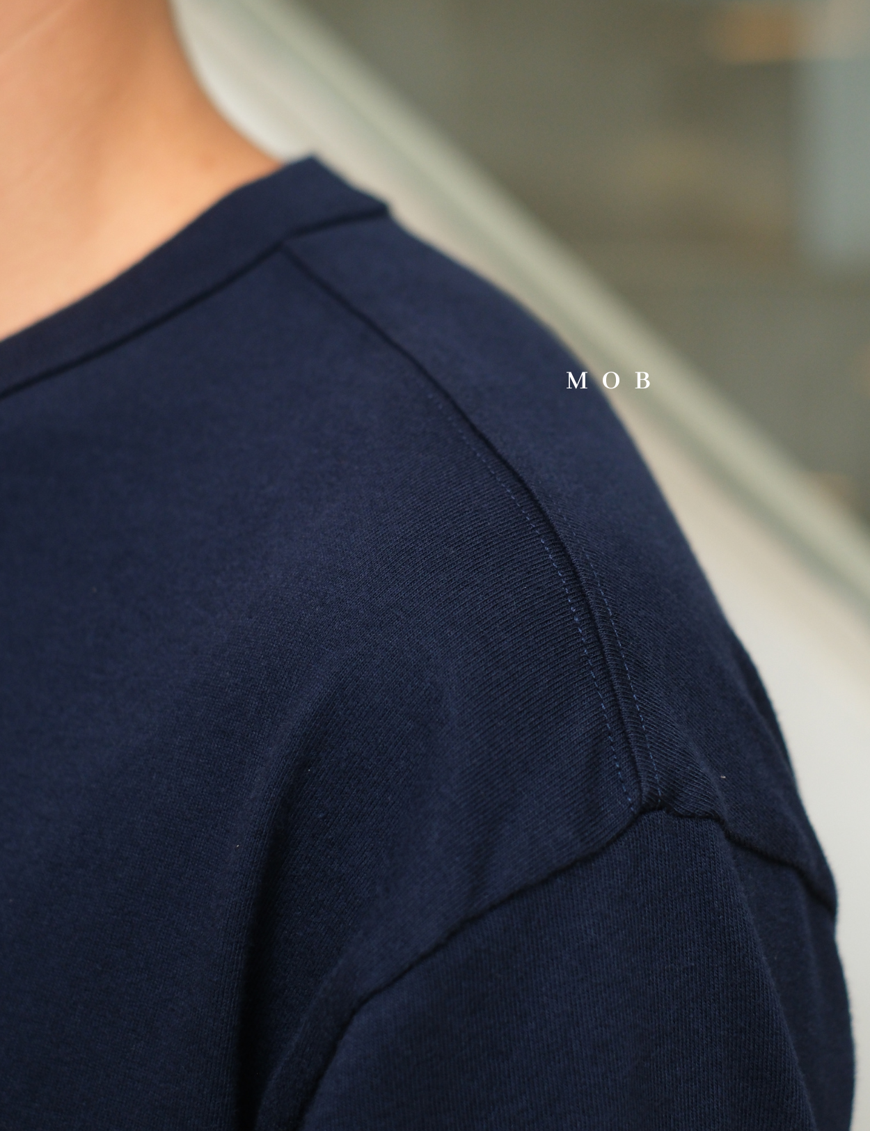 GPLST1111 Big Signature Logo LS Tee Navy