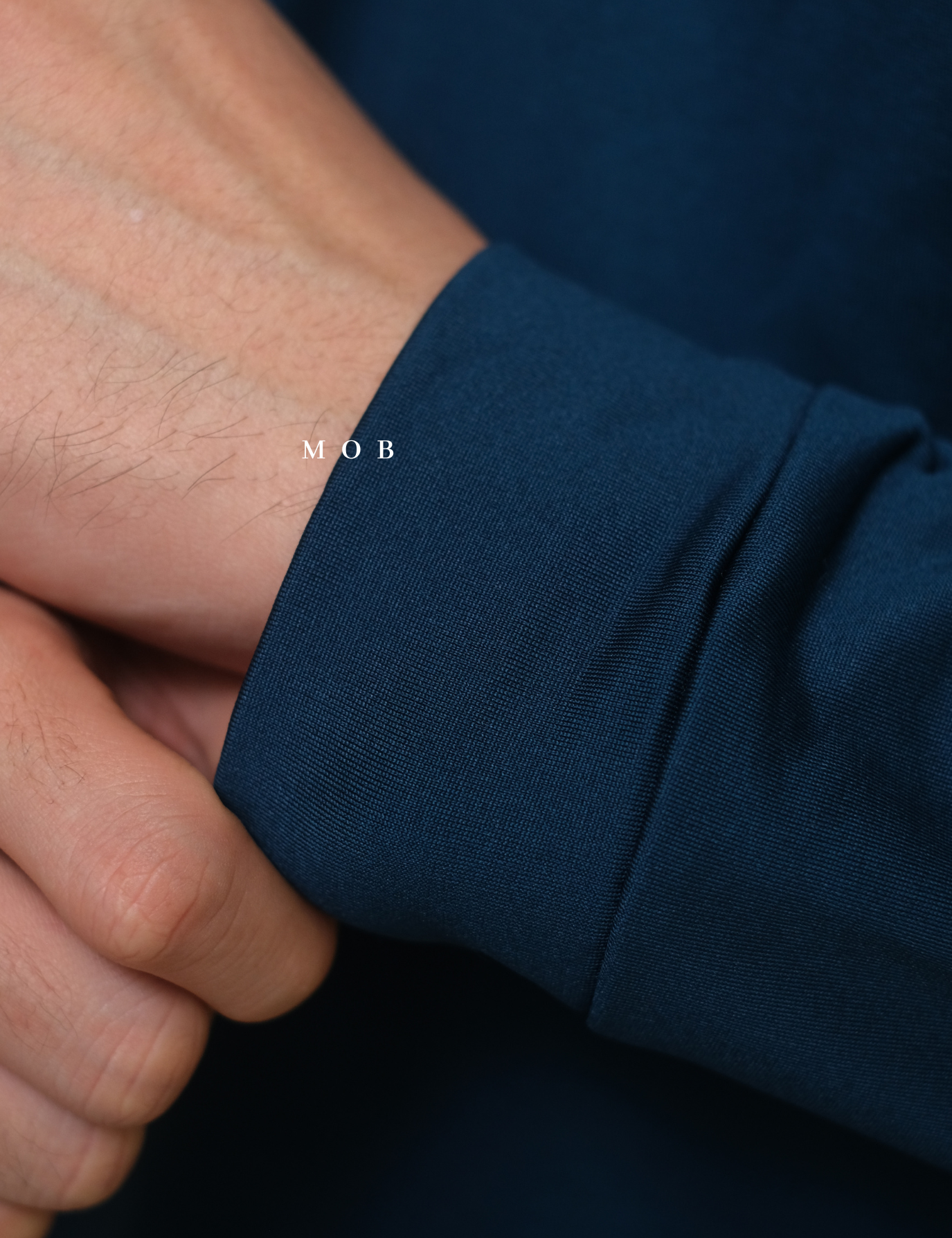 MBLPLS01003 List Placket Polo LS Teal Blue