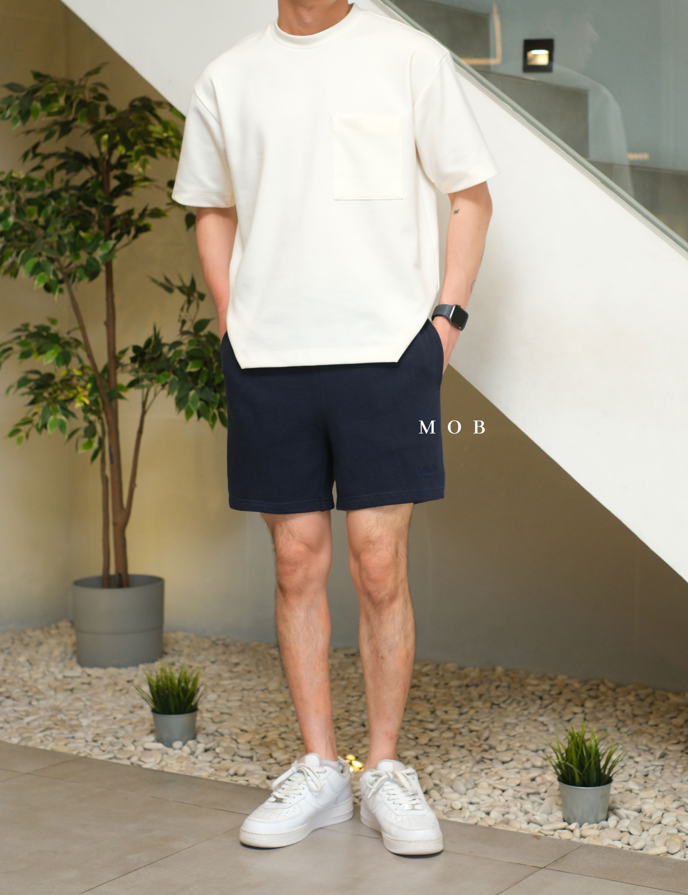 PTDSR01001B Basic Shorts Navy