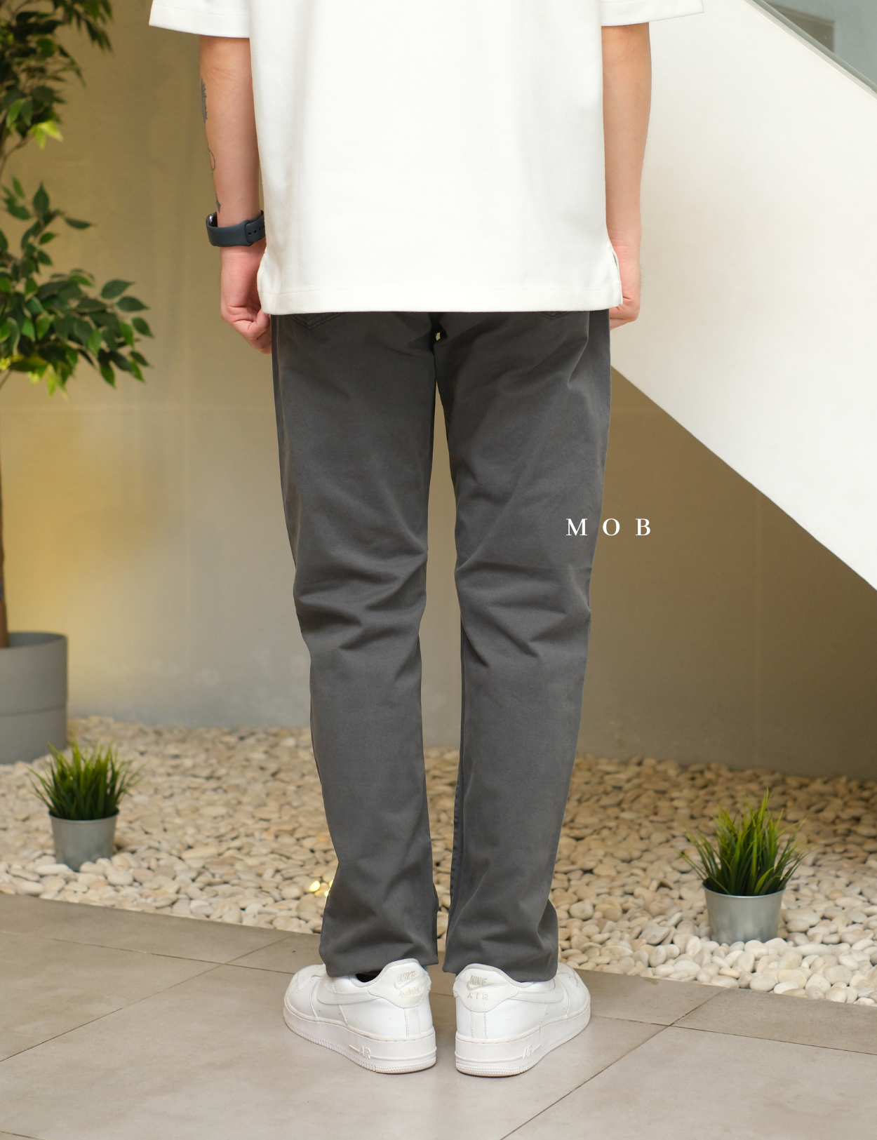 F&TPT04001 365 Straight Fit Pants Asphalt Grey
