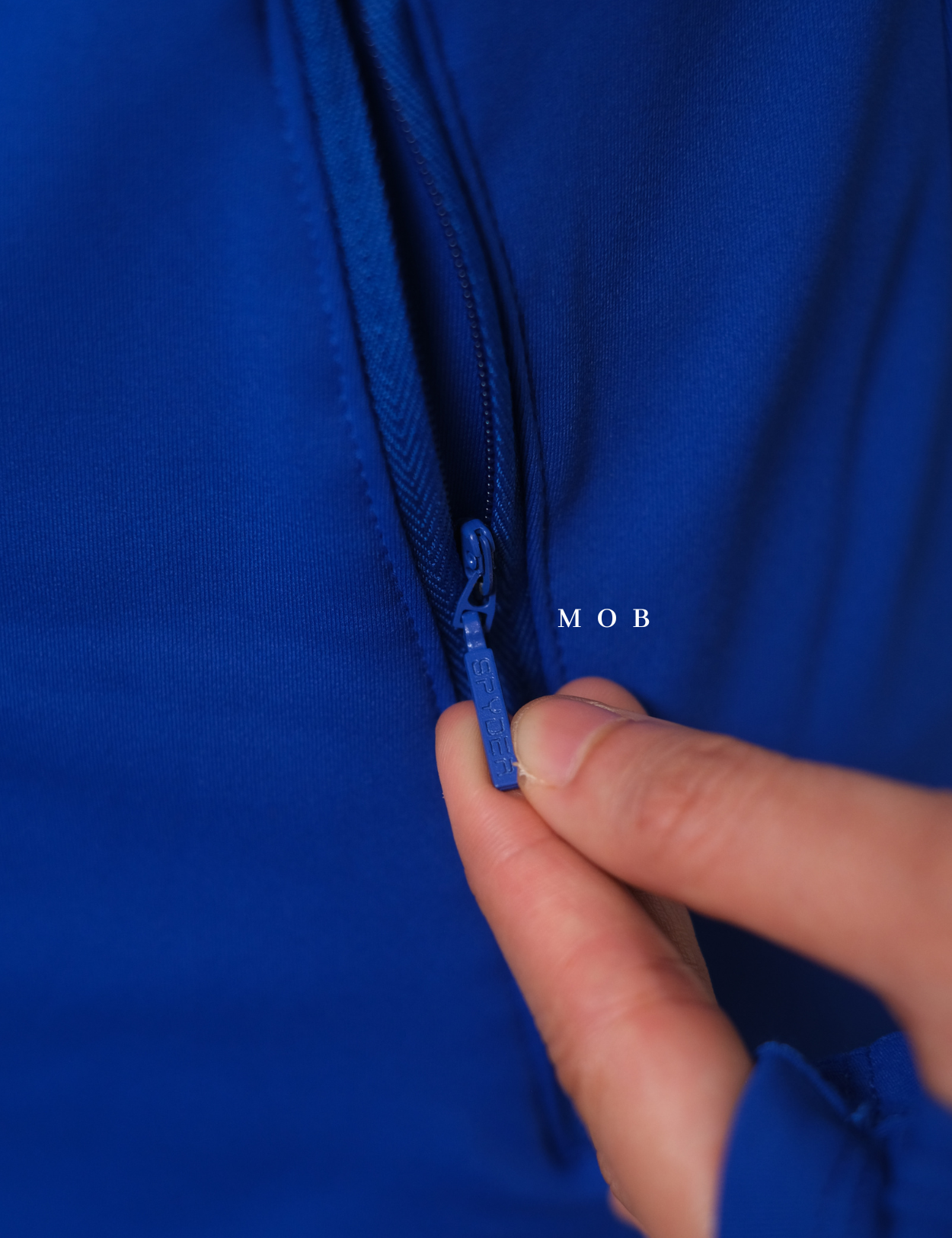 SPYJ02001B Active Zip Up Jacket Blue