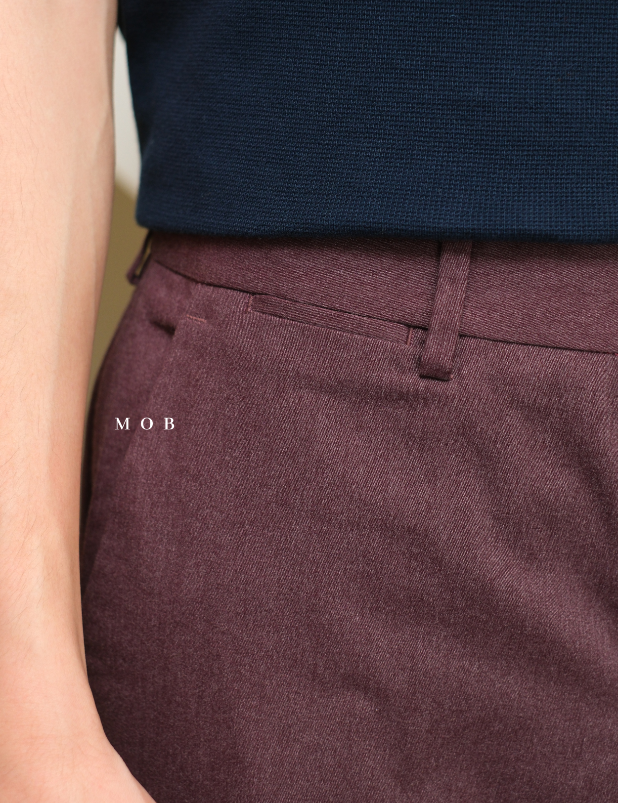 EXPT1301 Relaxed Fit Pants Casual Wine Misty