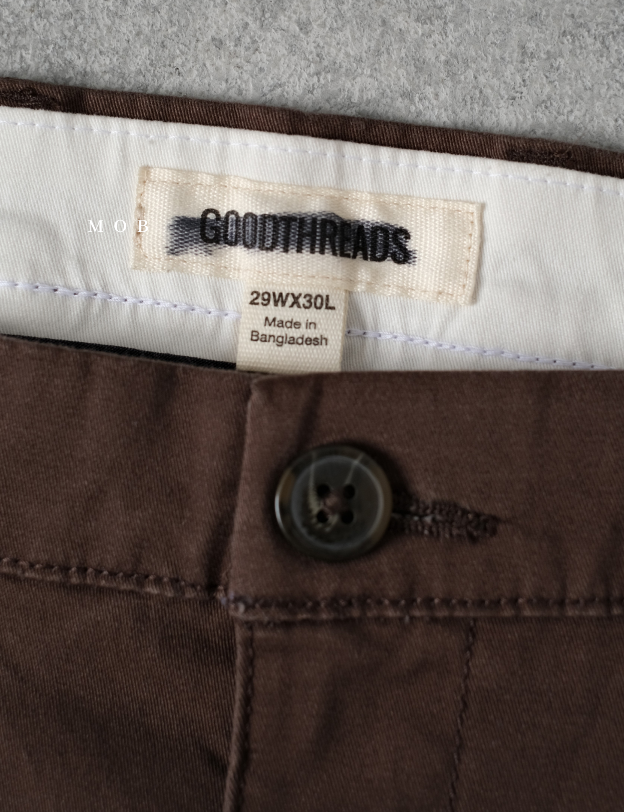 GTPT07002 Slim Stretch Chino Pants Dark Brown 