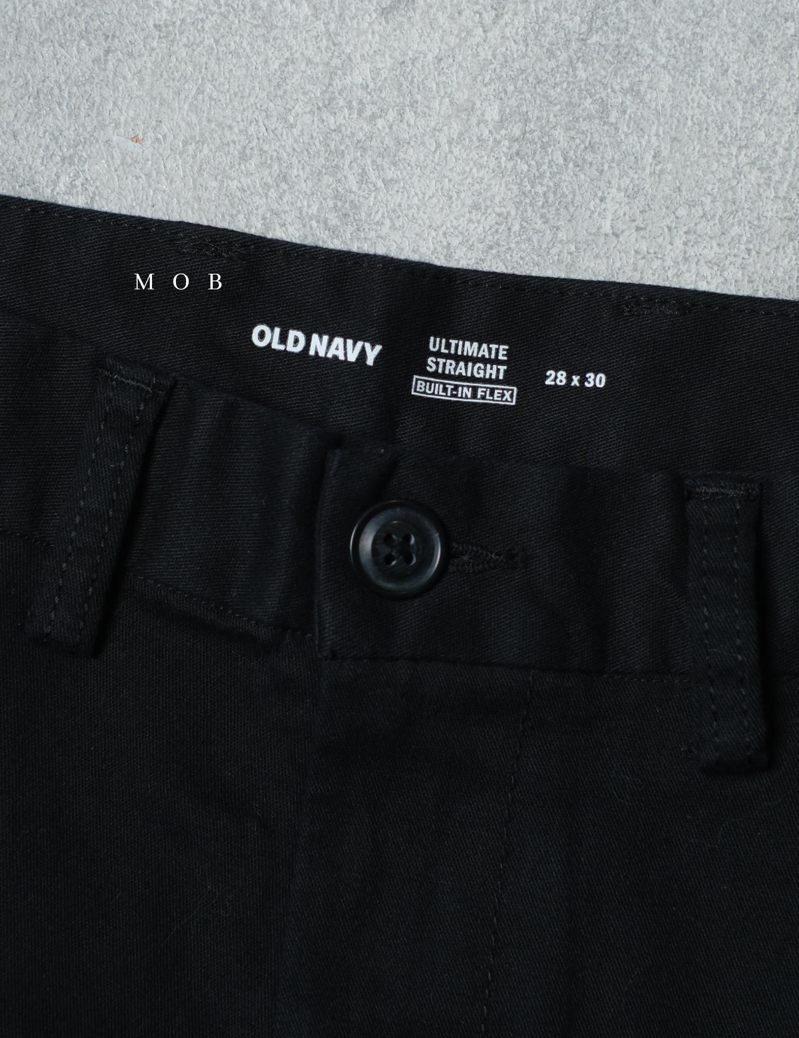 ONPT4203 Ultimate STRAIGHT Chinos Black (32 ONLY)