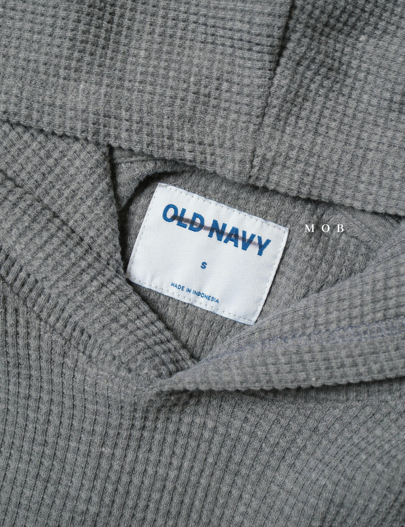 ONHOD08003 Waffle Pullover Hoodie Grey