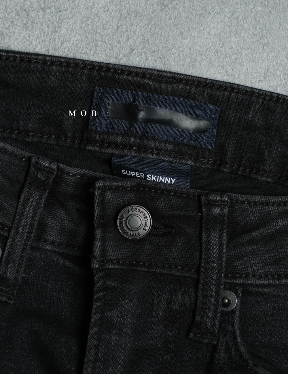 ARPT1301 Super Skinny Premium Ripped Jeans Black Wash