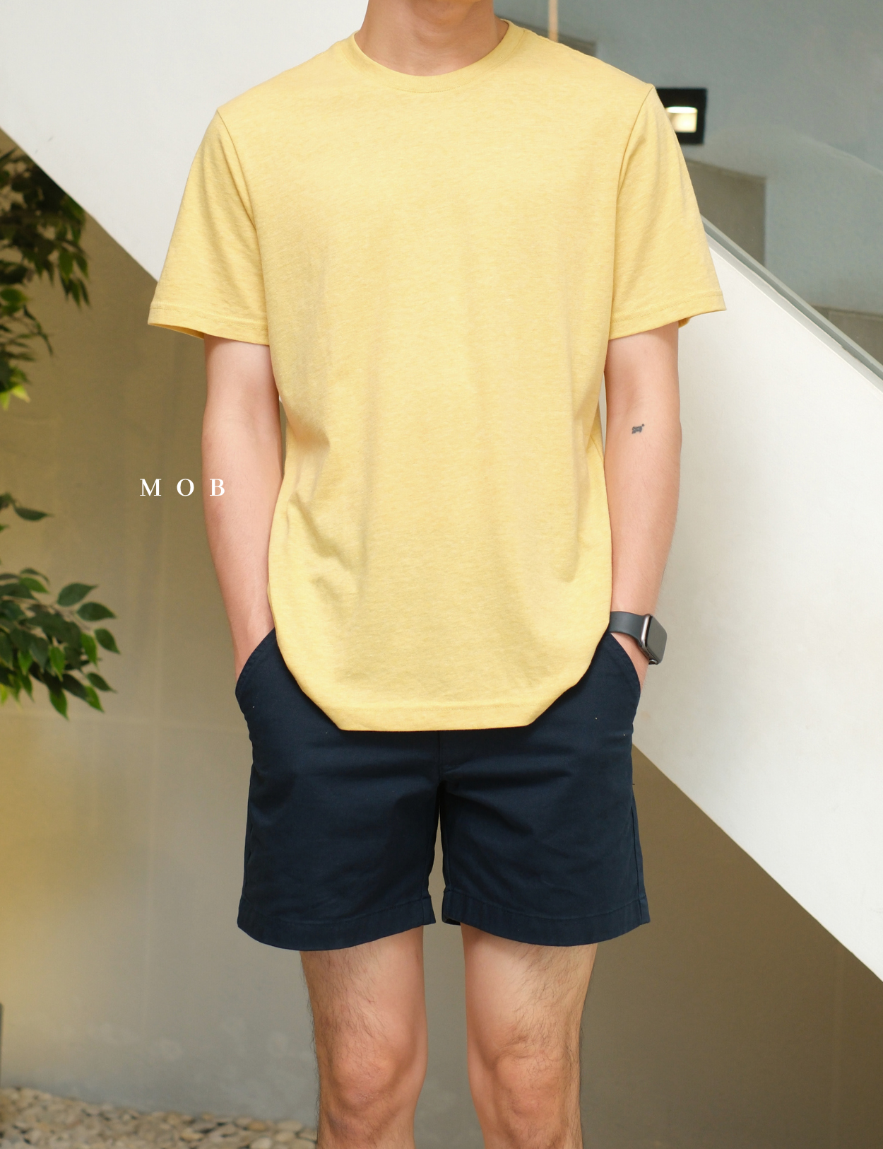 BRSST02007 Basic SS Tee Calm Yellow