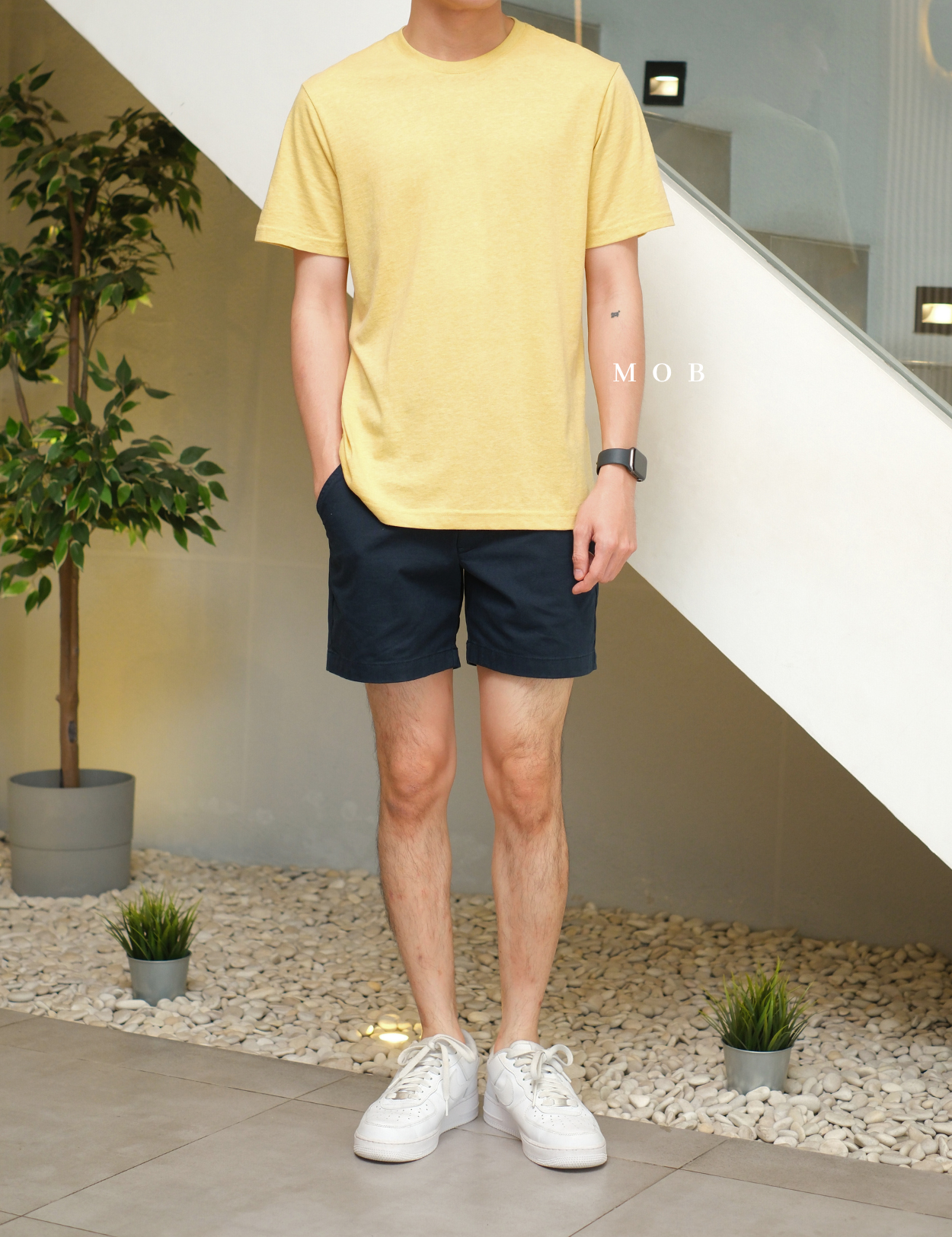 BRSST02007 Basic SS Tee Calm Yellow