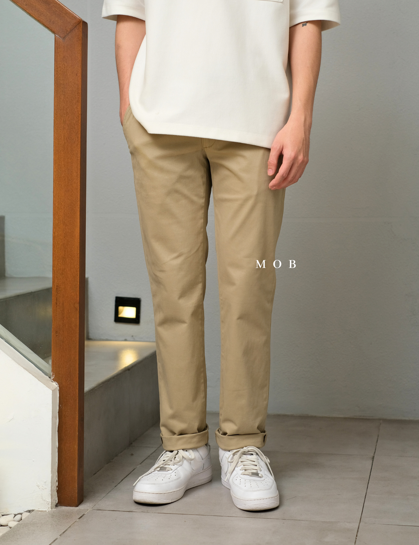 GTPT07005 Slim Stretch Chino Pants Khaki