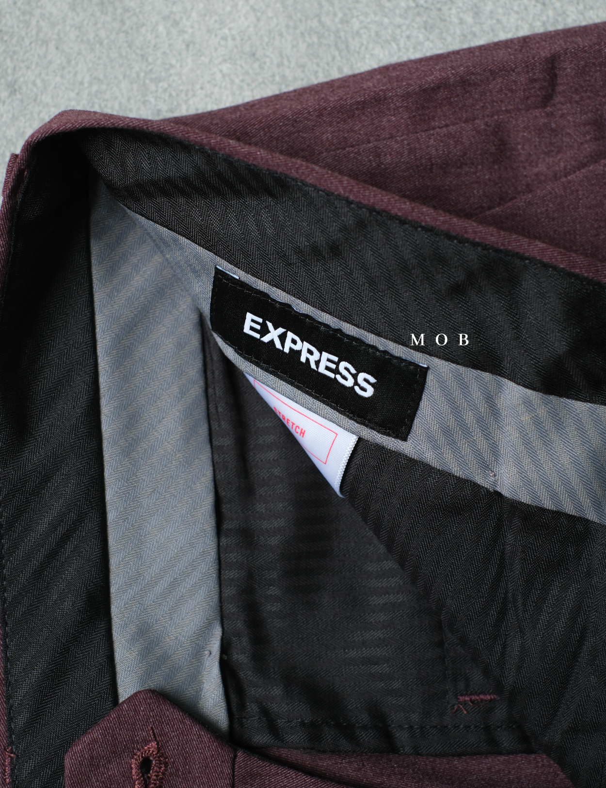 EXPT1301 Relaxed Fit Pants Casual Wine Misty