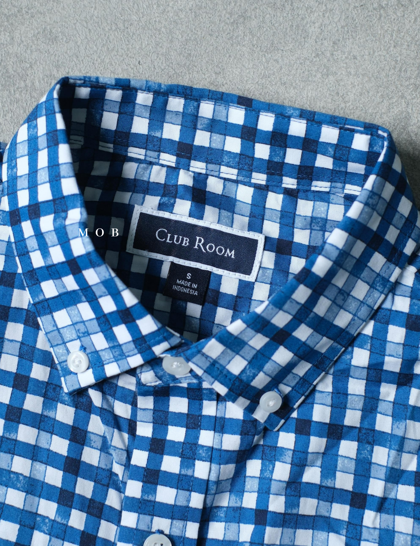 CLRSSS03006 Regular SS Shirt Dark Blue Plaid