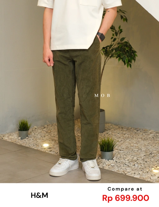 HMPT12001C Slim Corduroy Pants Olive