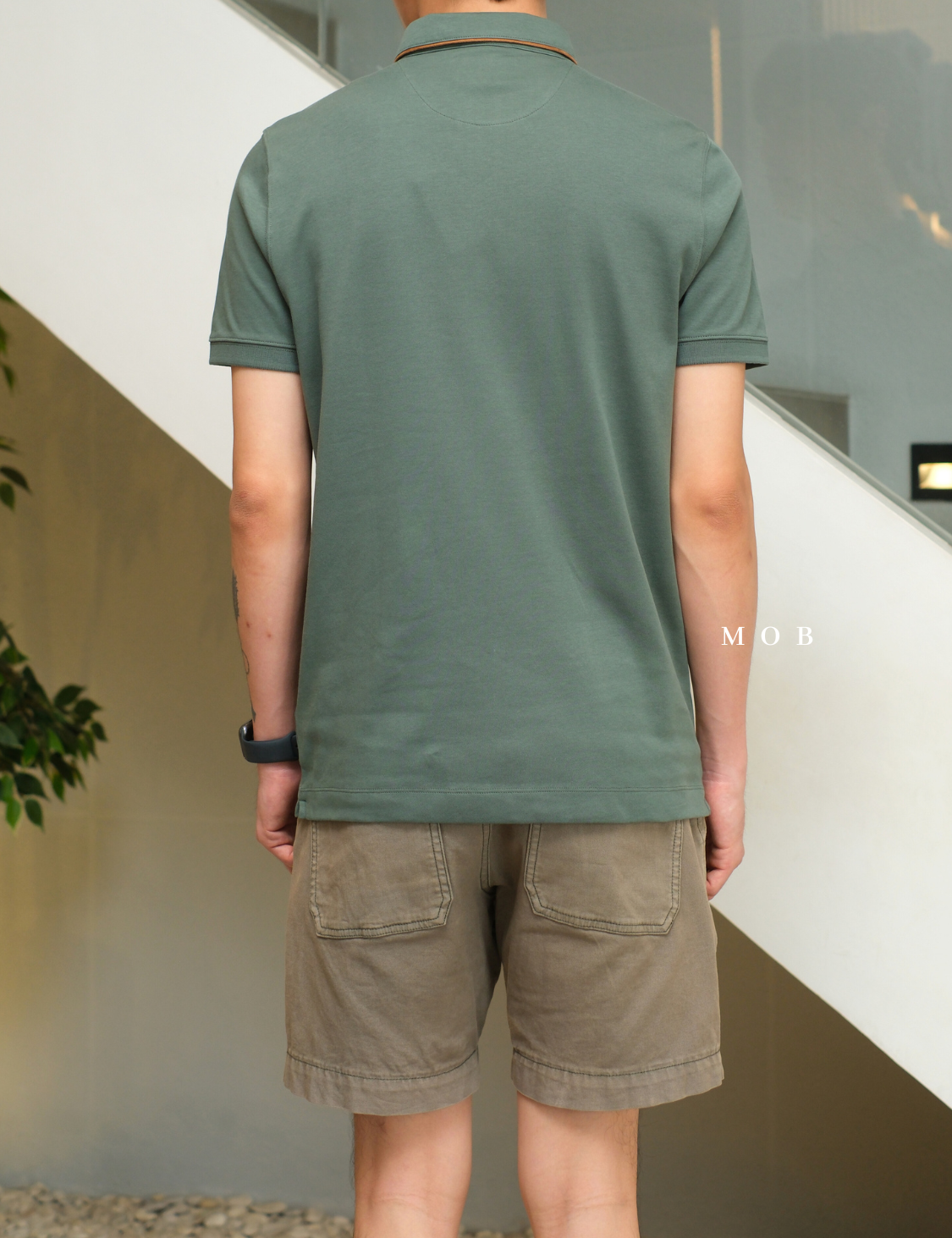 ARK01SSP001 Gentle Polo Shirt Sage Green