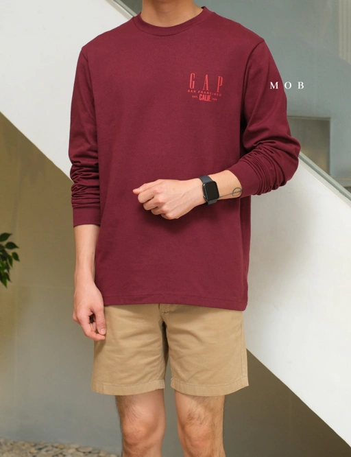 Image of GPLST0801B San Francisco 1969 LS Tee Maroon