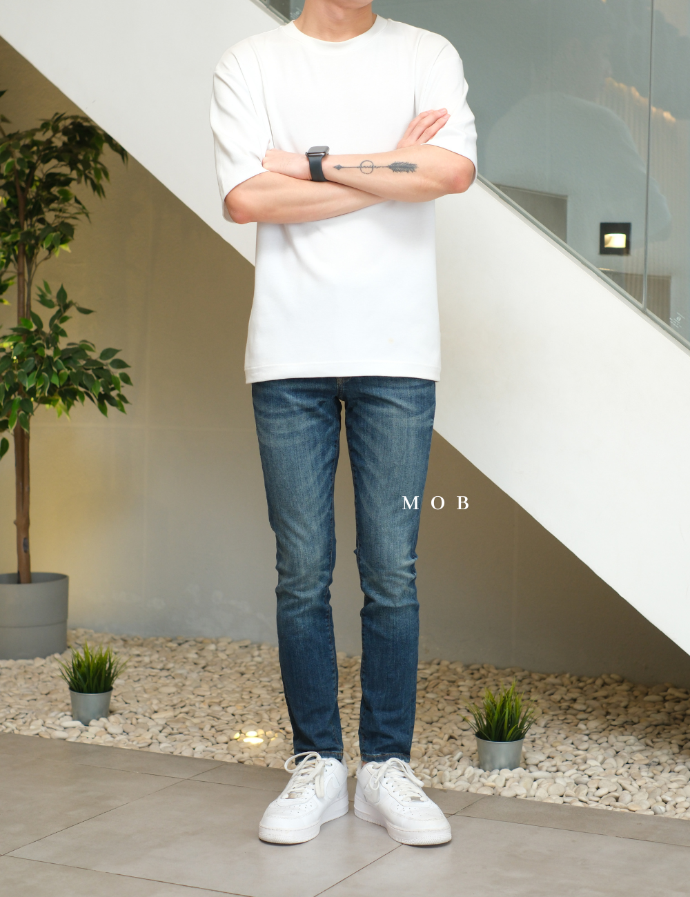 ARPT08001 Super Skinny Premium Jeans Medium Blue 