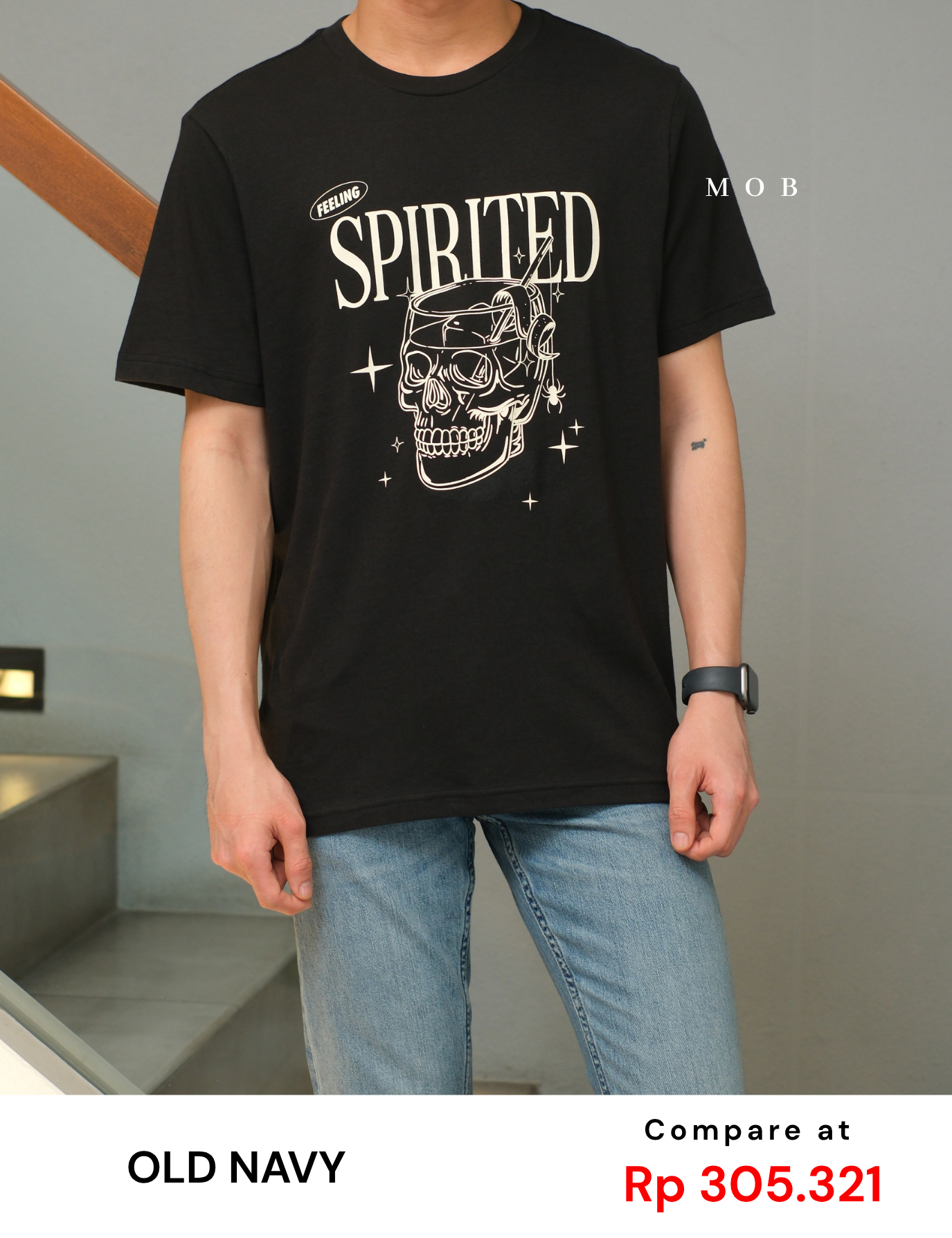 ONV01SST003-002 Halloween Spirited SS Tee Black Spark