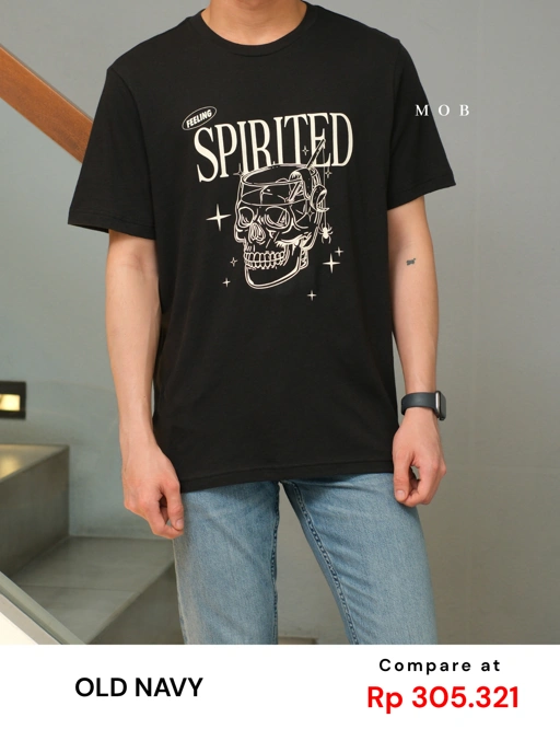 ONV01SST003-002 Halloween Spirited SS Tee Black Spark