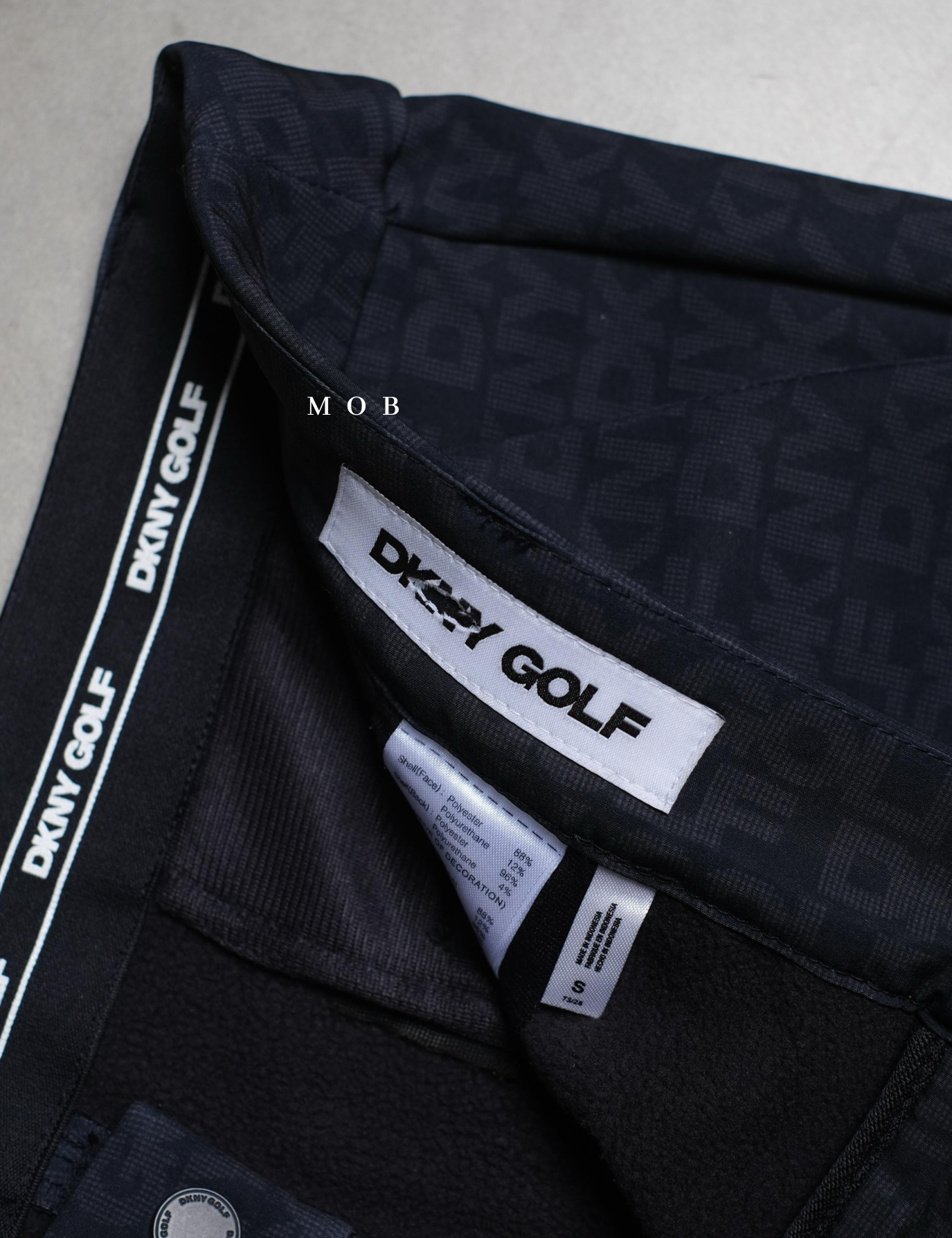 DKNYPT01002 Performance Banding Pants NAVY PATTERN